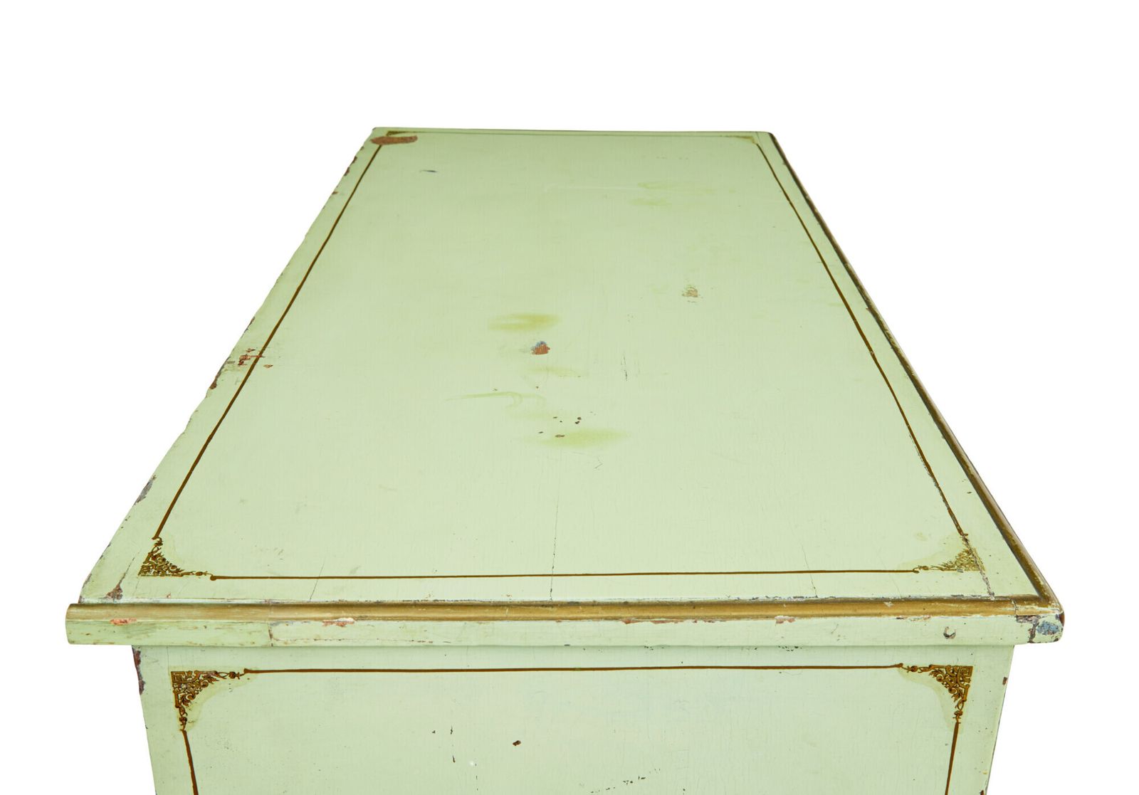 photo furniture 19e-eeuwse Zweedse geschilderde grenen ladekast