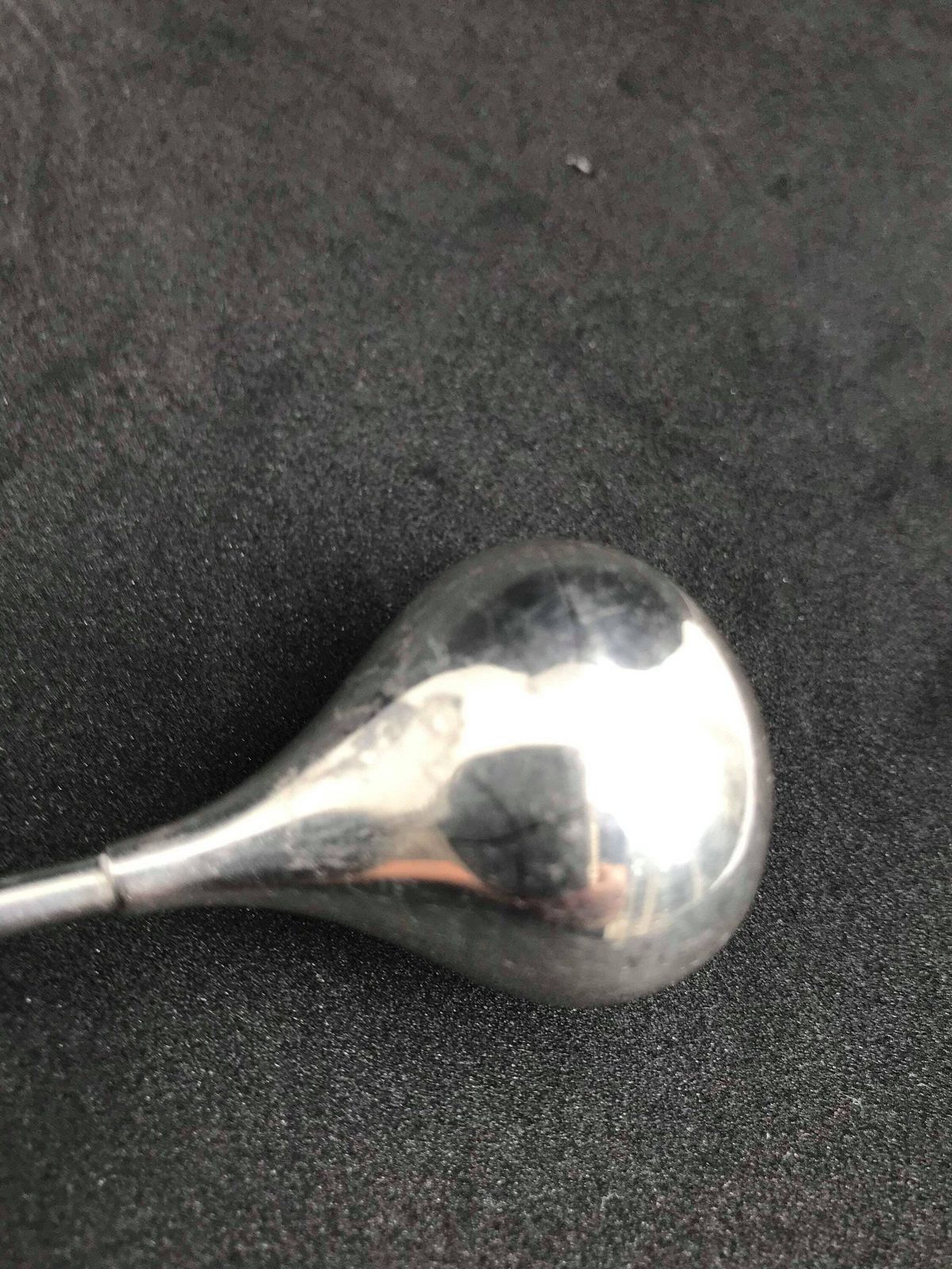 photo for sale Mid-Century verzilverde cocktailroerder: Deens barware van Piet Hein