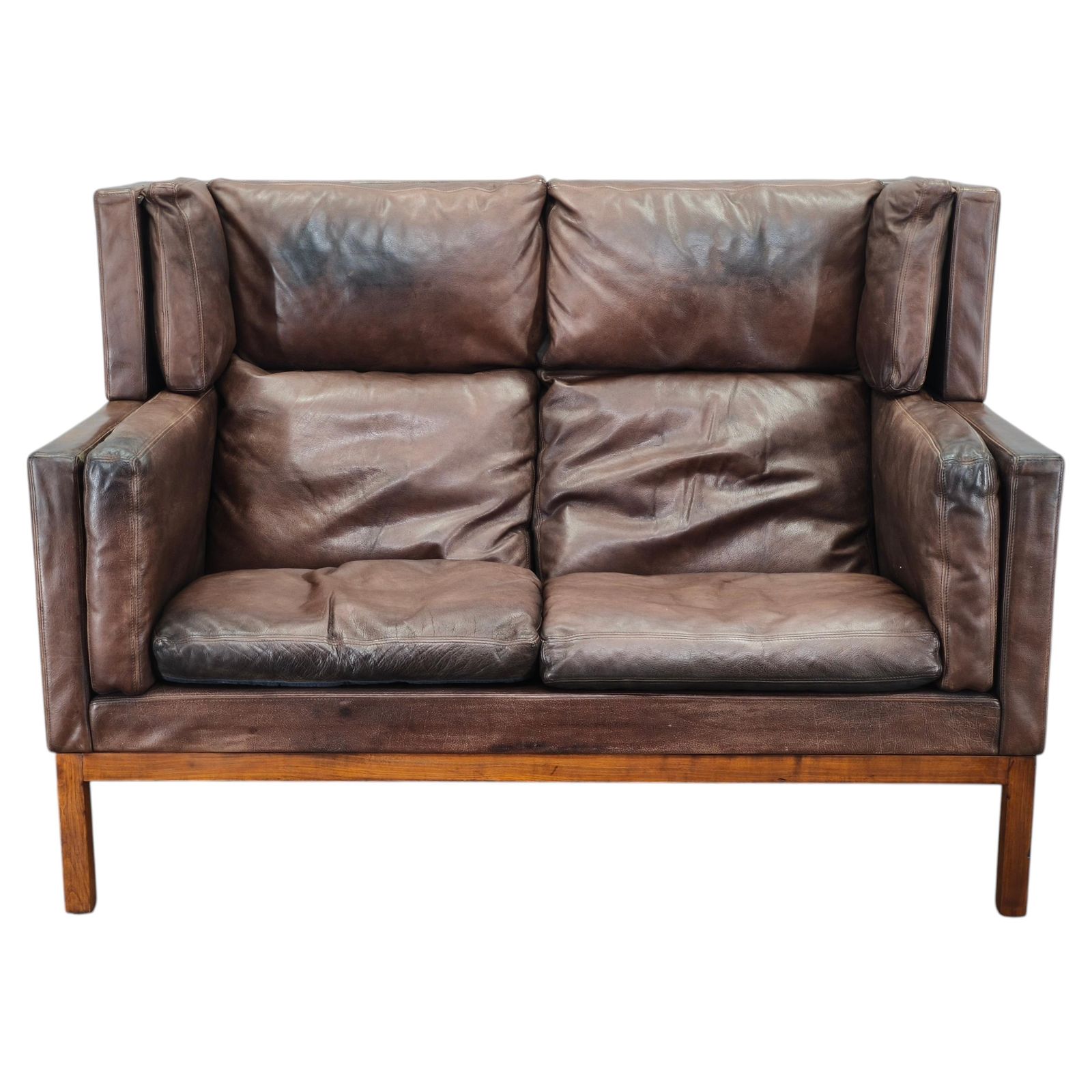 Jk 922 Wagon Leather Sofa By Jørgen Kastholm, Denmark, 1960s