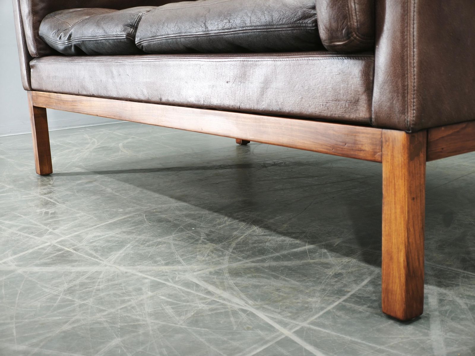 Meubels Jk 922 Wagon Leather Sofa By Jørgen Kastholm, Denmark, 1960s photo