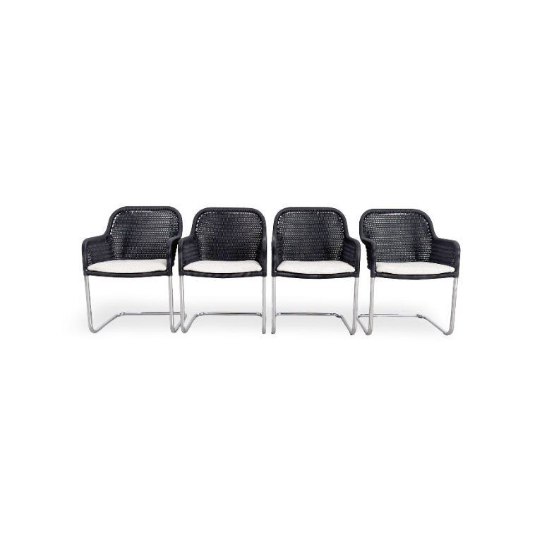Original 4 Piece Set Tecta D43 Cantilever Design Chair With Armrests photo for sale