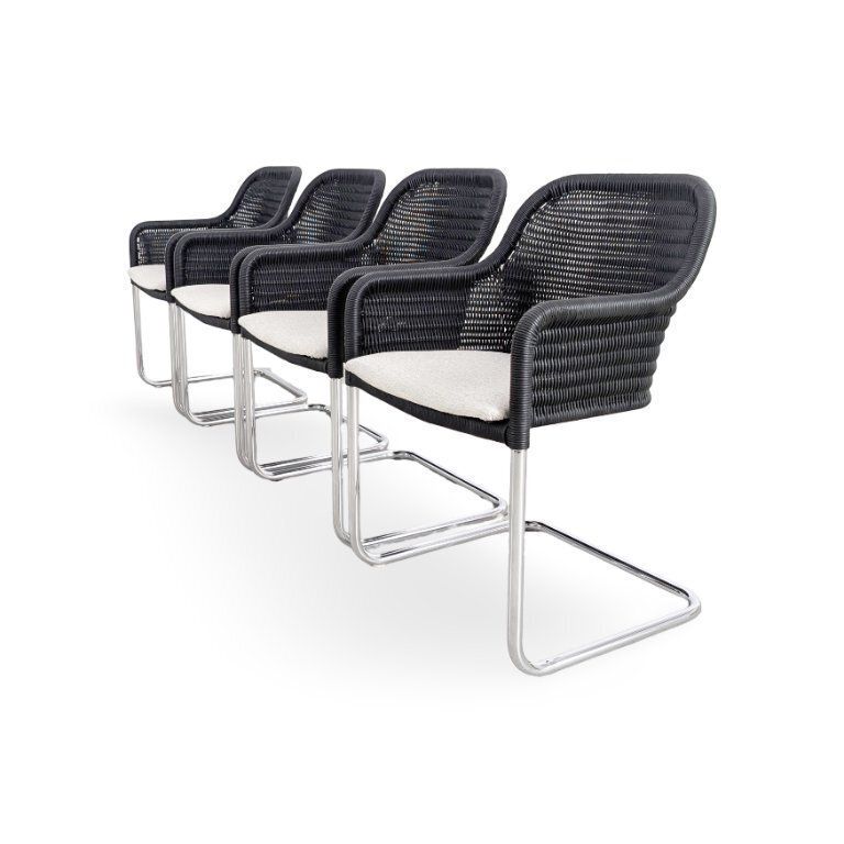 Original 4 Piece Set Tecta D43 Cantilever Design Chair With Armrests photo Furniture