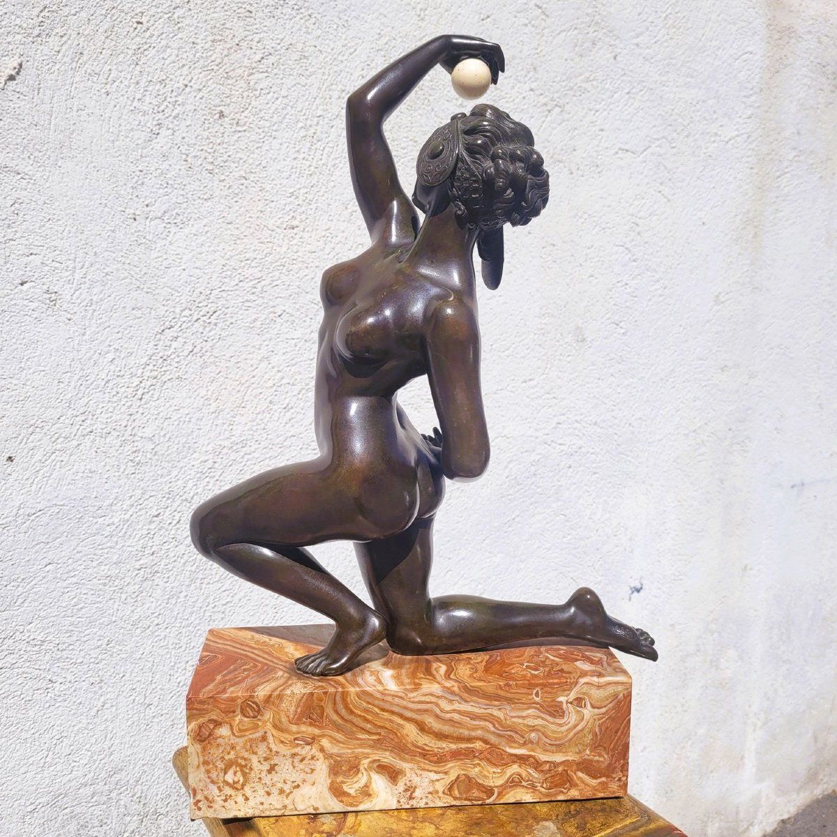 photo furniture A Gory, "Dancer With A Bronze Ball," Art Deco, 20th Century