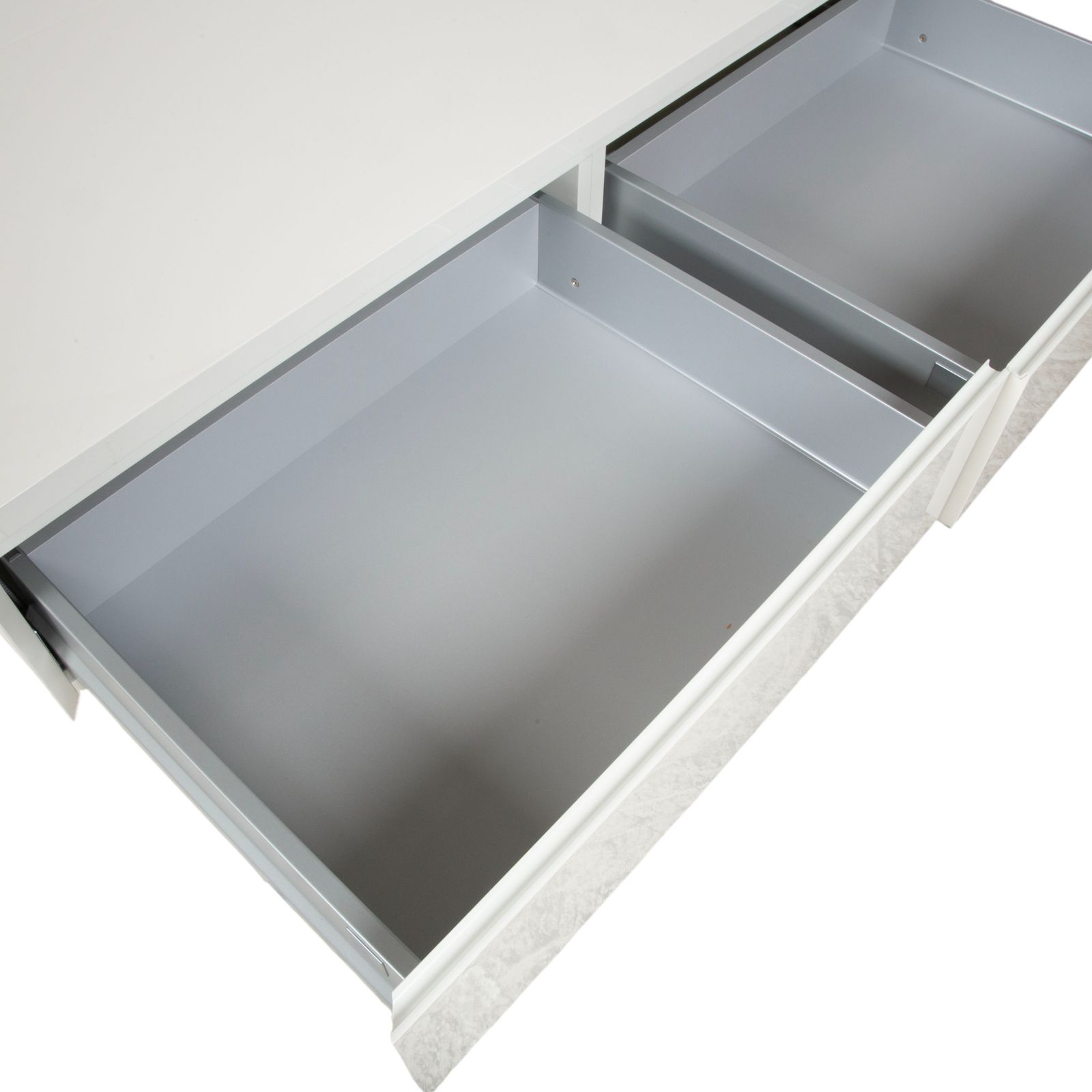 photo furniture Buffet Interlübke Cube en bois blanc