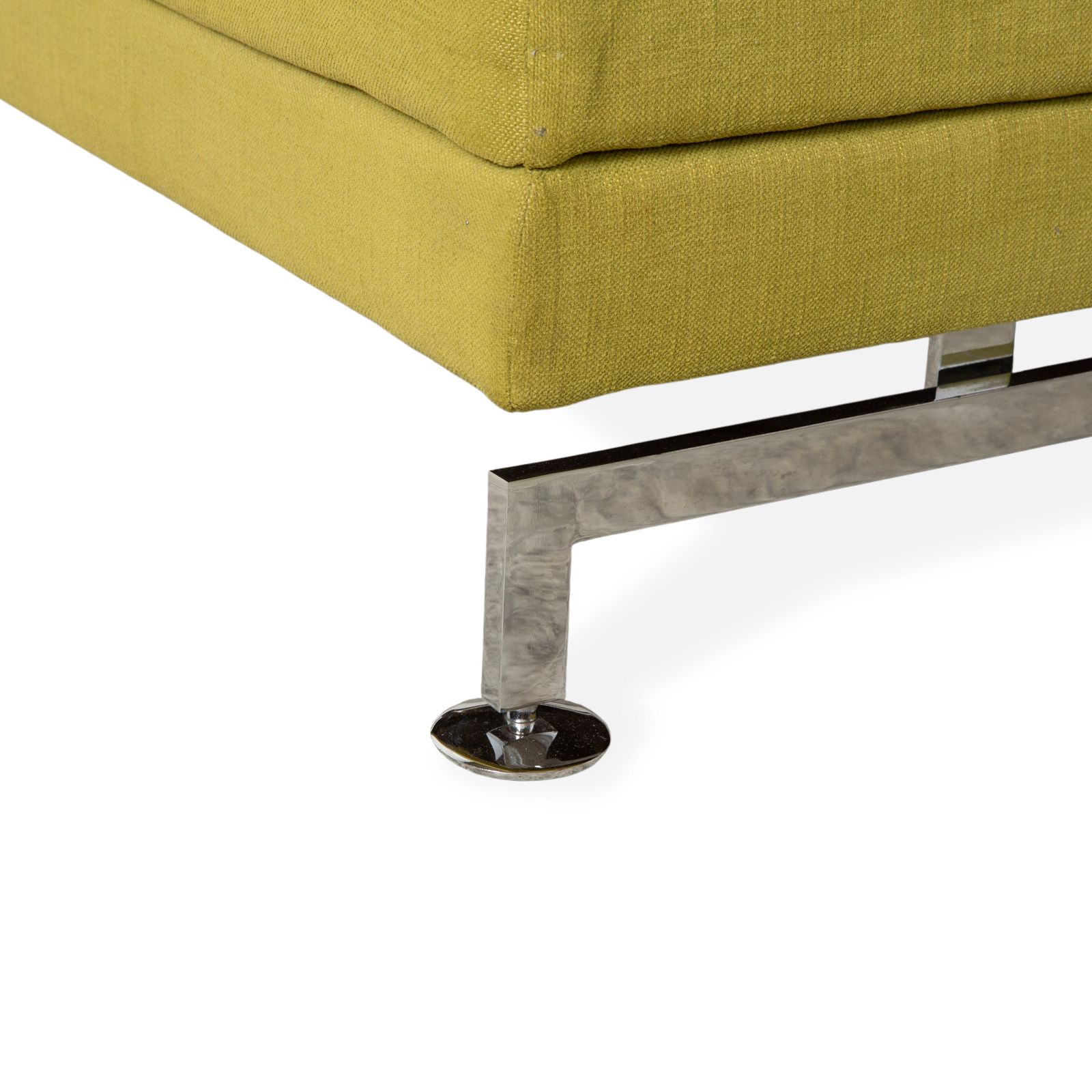 photo for sale Canapé d'angle Brühl Moule en tissu, vert et jaune, fonction manuelle