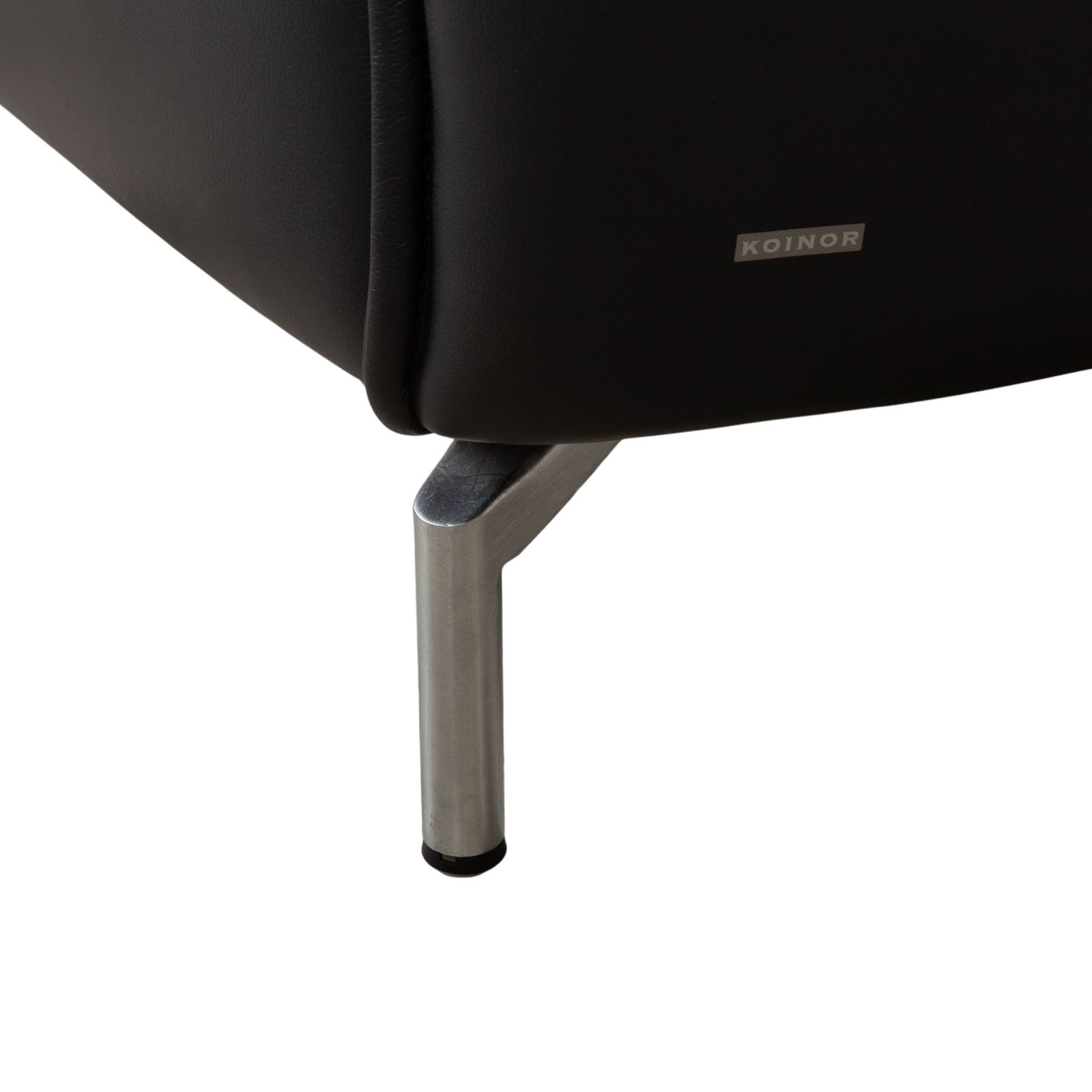photo furniture Canapé 2 places Koinor Vanda en cuir anthracite, fonction manuelle