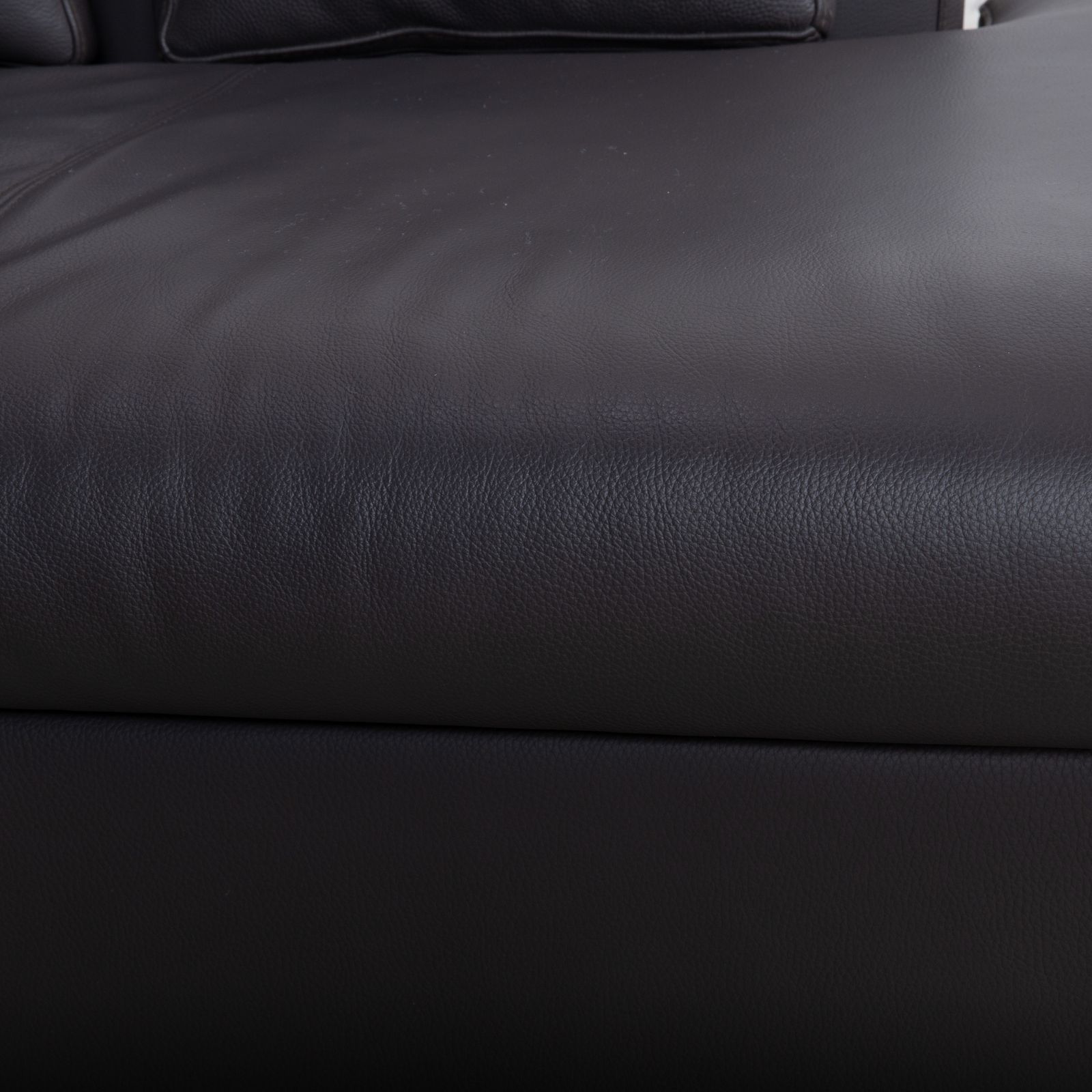 La Nuova Casa Halma Leather Corner Sofa Black photo Meubels