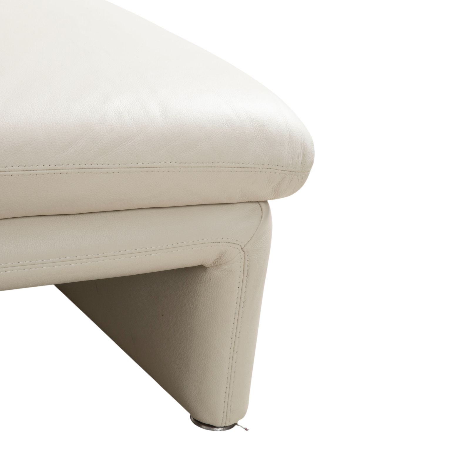 photo furniture Willi Schillig Leather Corner Sofa Cream Beige Manual Function