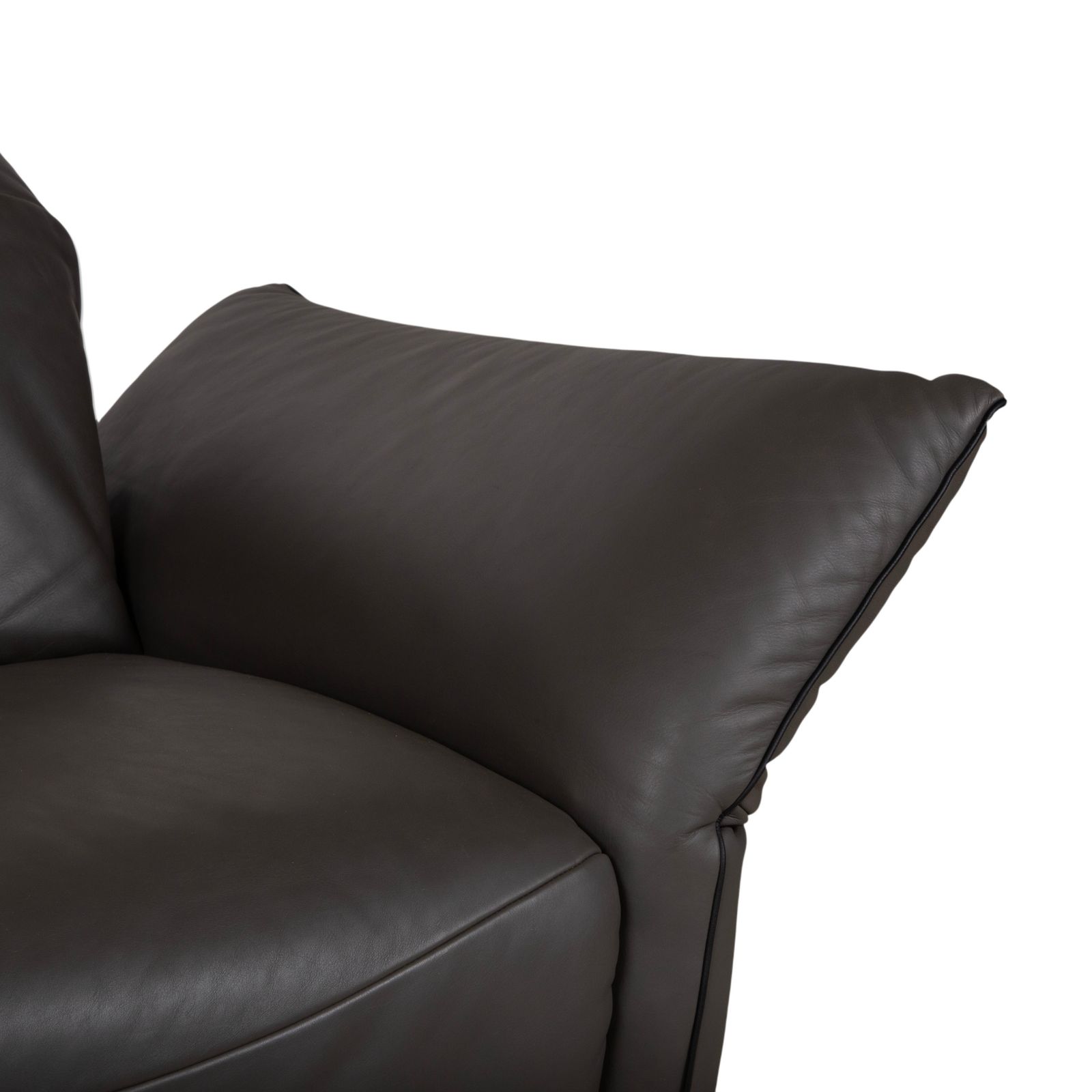 Canapé 2 places Comfort Republic en cuir anthracite avec fonction électrique photo buy