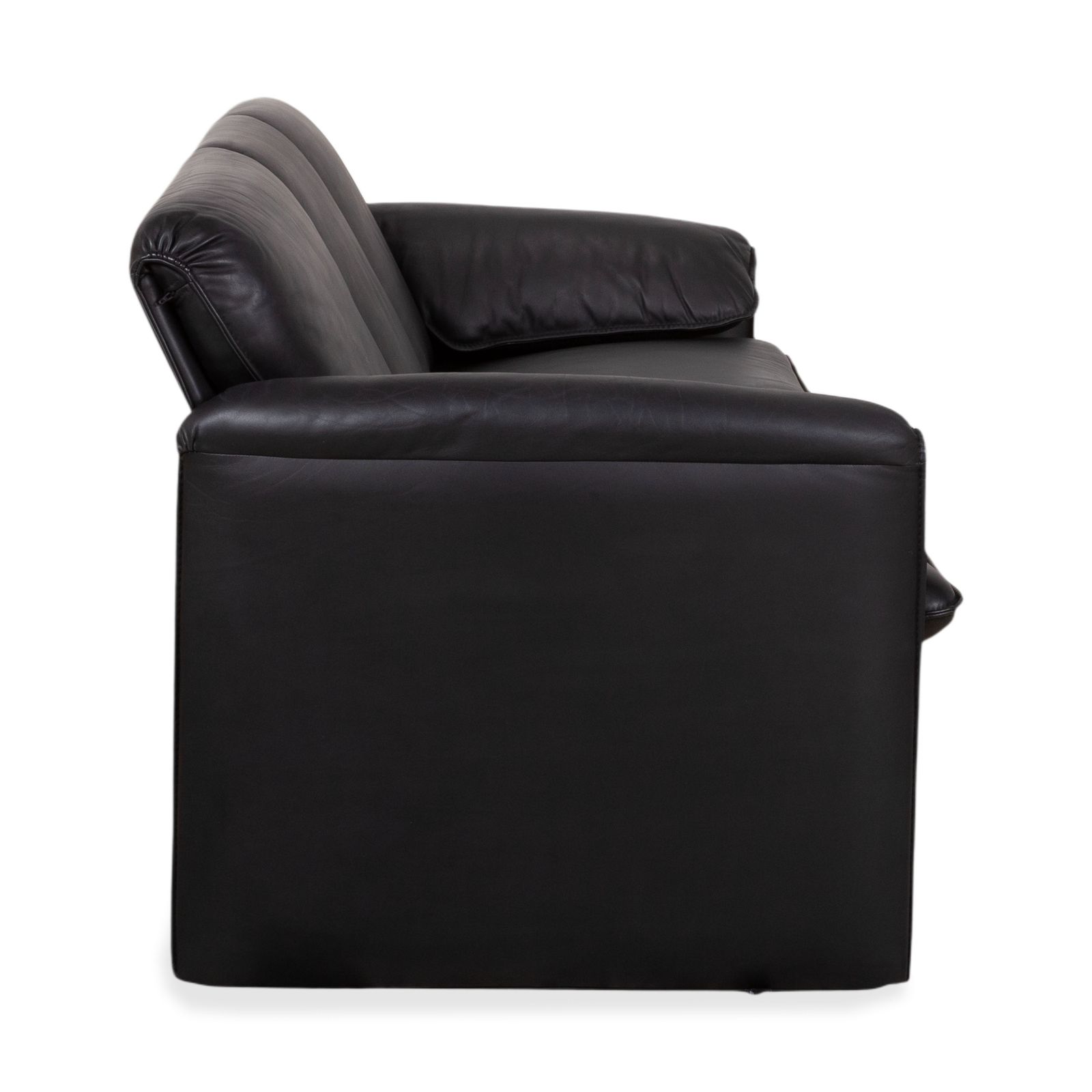 photo furniture Canapé Leolux Bora 3 places en cuir noir
