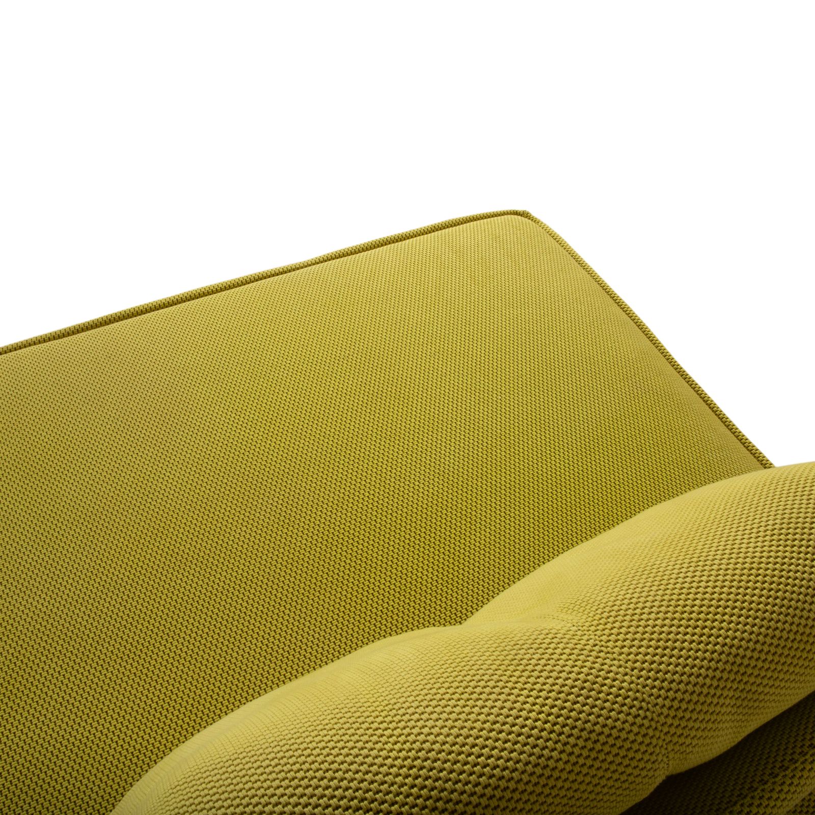 Canapé Roche Bobois Escapade 3 places en tissu jaune-vert photo vintage