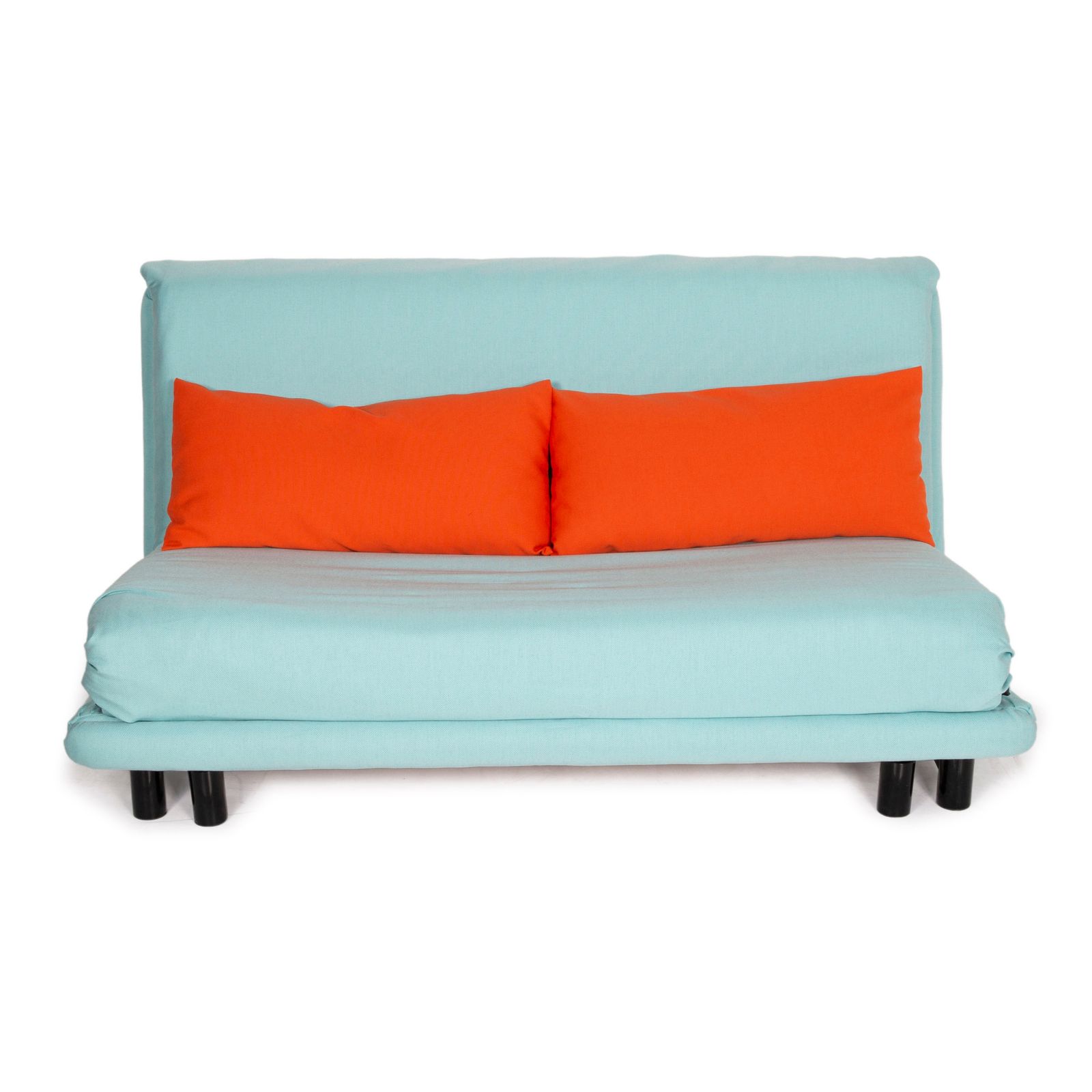 Ligne Roset Multy Stof Bank Blauw Driezitter Slaapfunctie Nieuwe Bekleding photo vintage