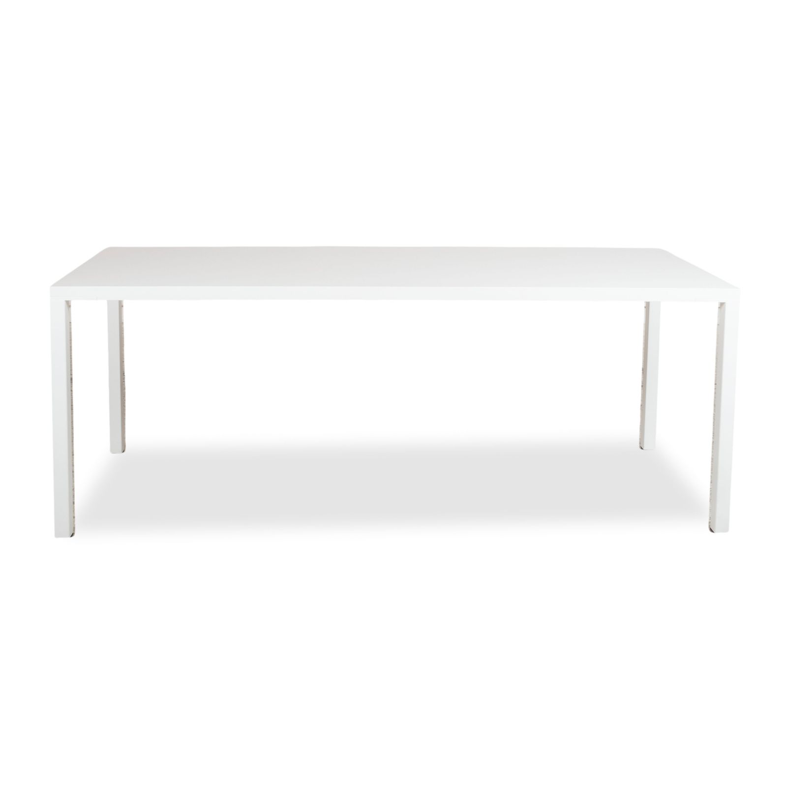 photo furniture Table à manger Asco Ferro Line en bois, blanche, 200 x 90 cm