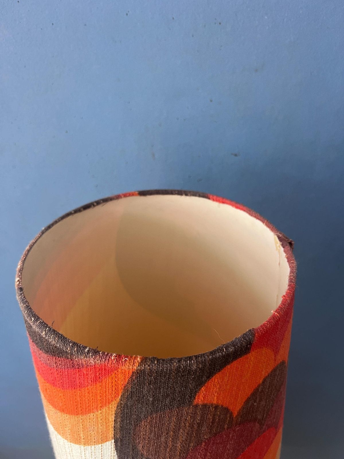 photo vinterior Vintage Oranje Keramieken West-Duits MCM Vloerlamp
