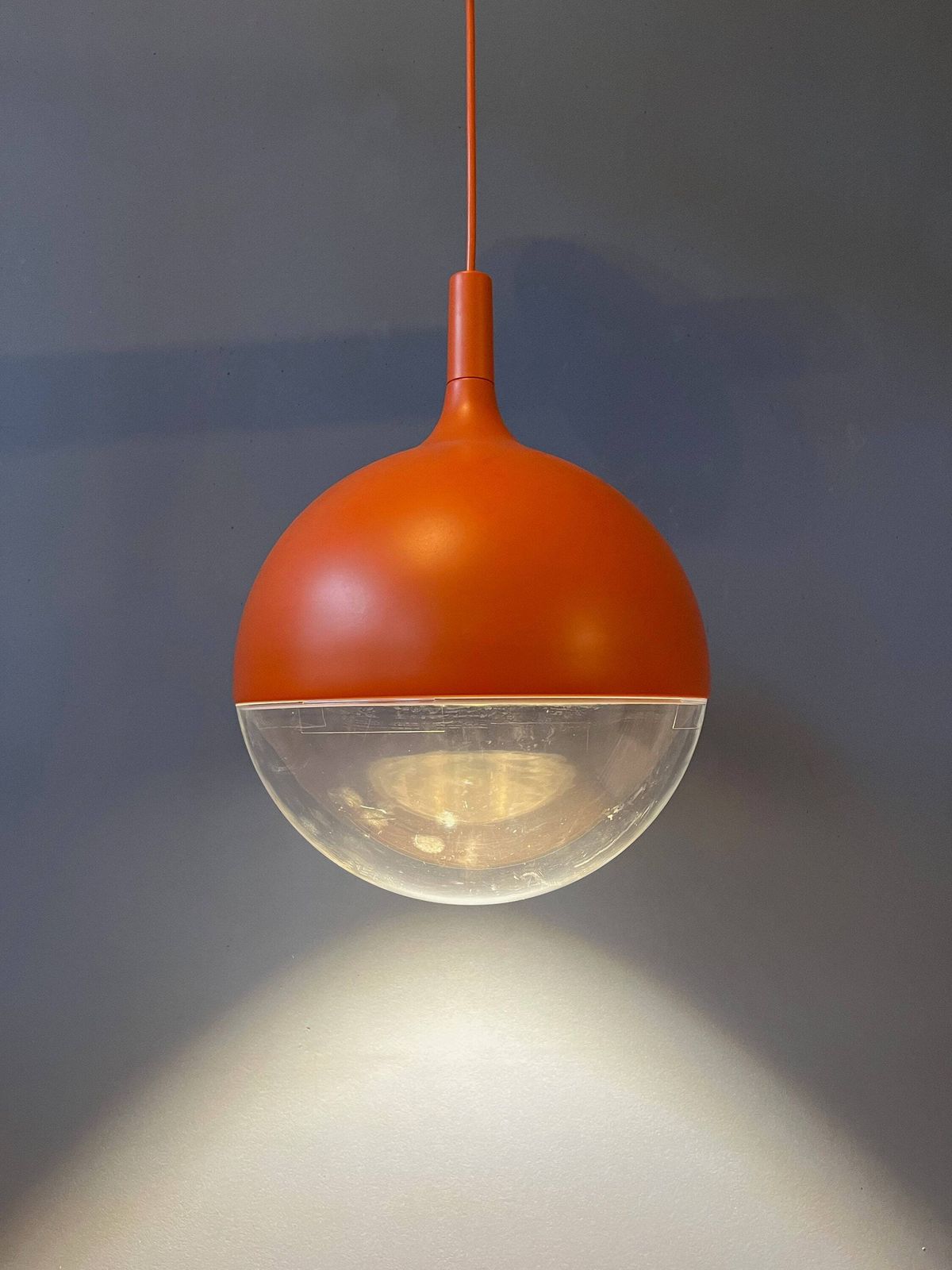 Mid Century Orange Ikea Väster Space Age Pendant Light photo furniture