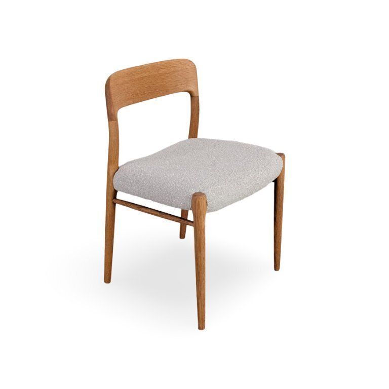 Jl Moller's Model 75 Chair, Niels Otto Møller, Teak Danish Upholstery photo Furniture