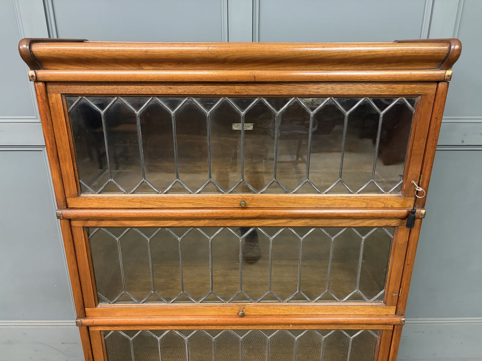 Walnut Globe Wernicke Stacking Bookcase photo 1075.0