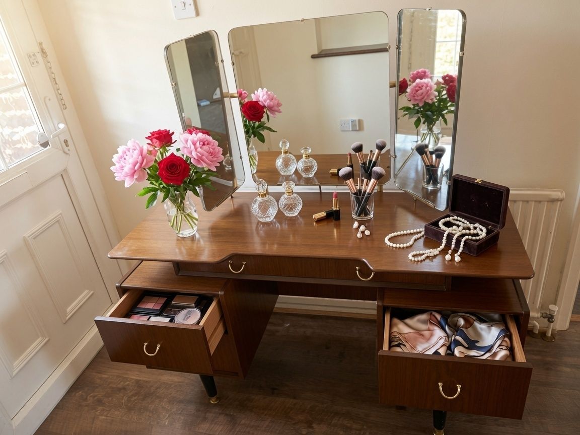 G Plan Teak Dressing Table   Mid Century Modern Vanity