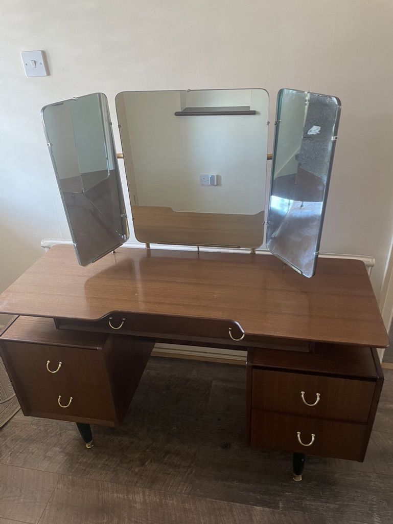 G Plan Teak Dressing Table   Mid Century Modern Vanity photo furniture