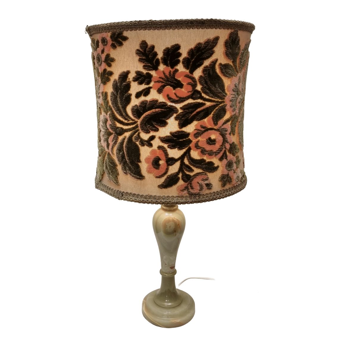 Vintage Tafellamp Met Onyx Voet, jaren 1960 photo Verlichting