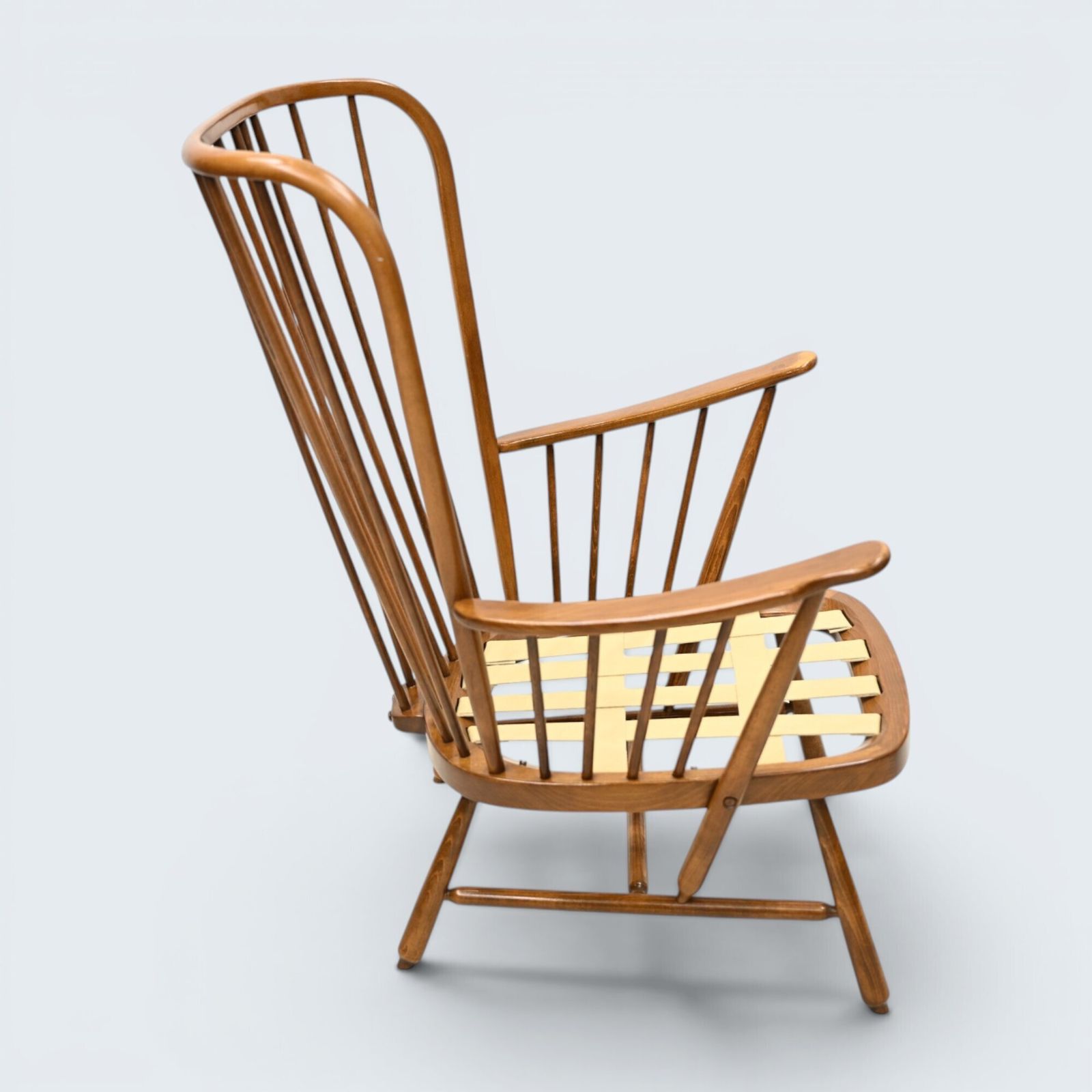 Ercol Evergreen Easy Chair Golden Dawn New Webbing Free Uk* Delivery photo vintage