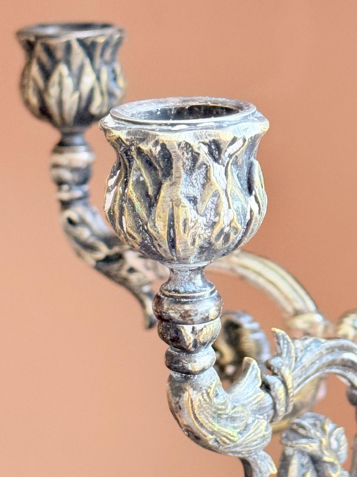 photo furniture Pair Of Antique Candle Holder Swedish Silver Plate Decorative Luxury Candelabra