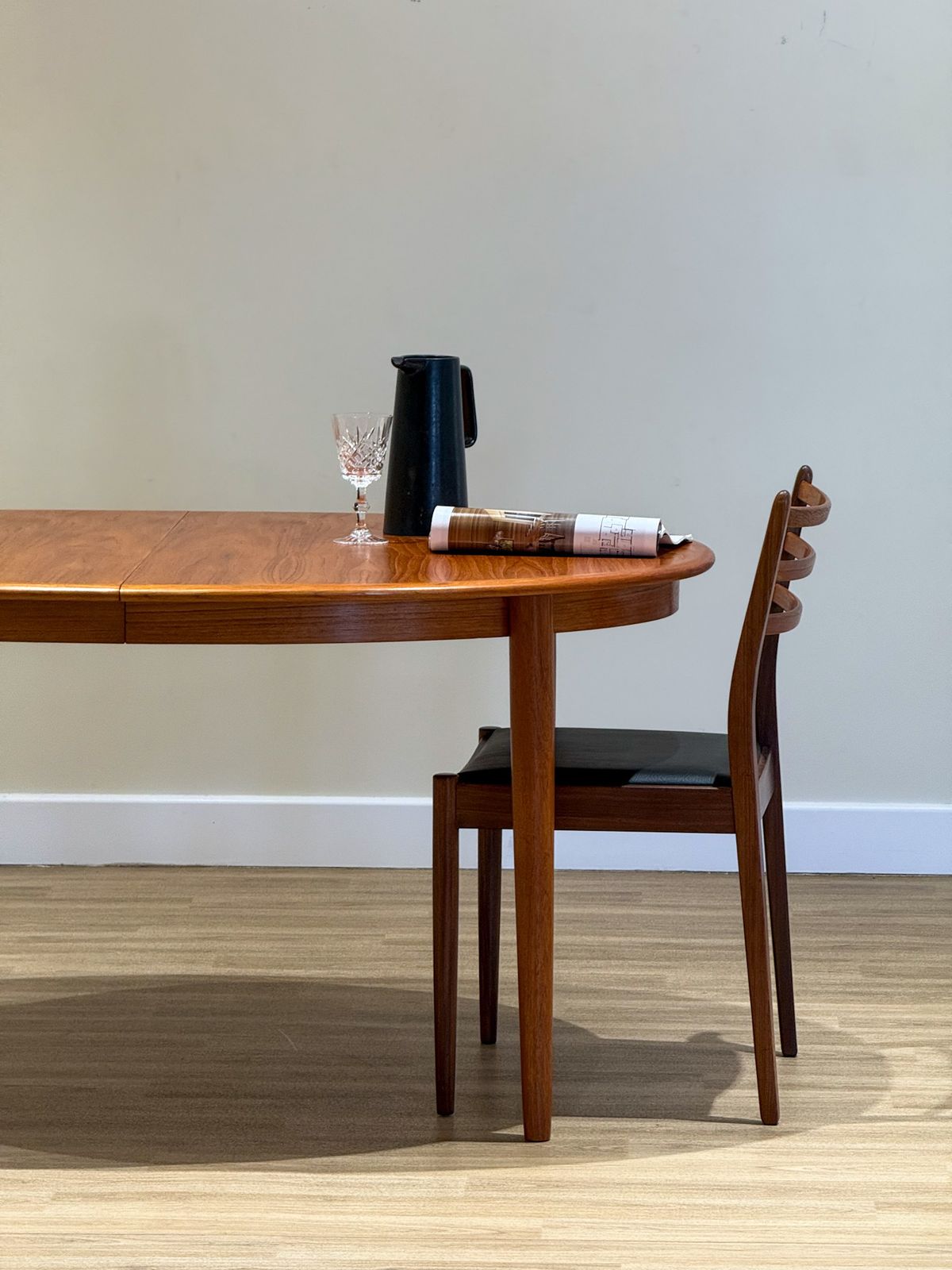 photo furniture Johannes Andersen Double Extending Dining Table (Made In Denmark 1960)