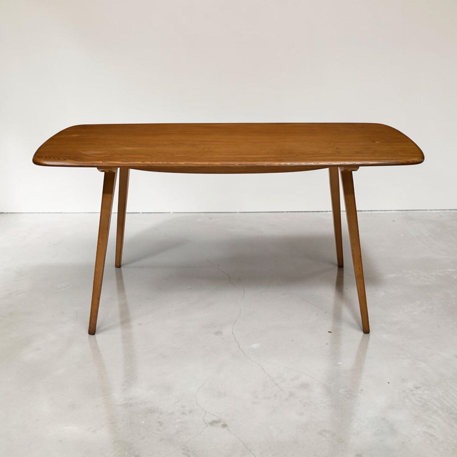 Ercol Plank Dining Table Seats 6 Vintage 5ft Long Light Finish Free Uk Delivery*