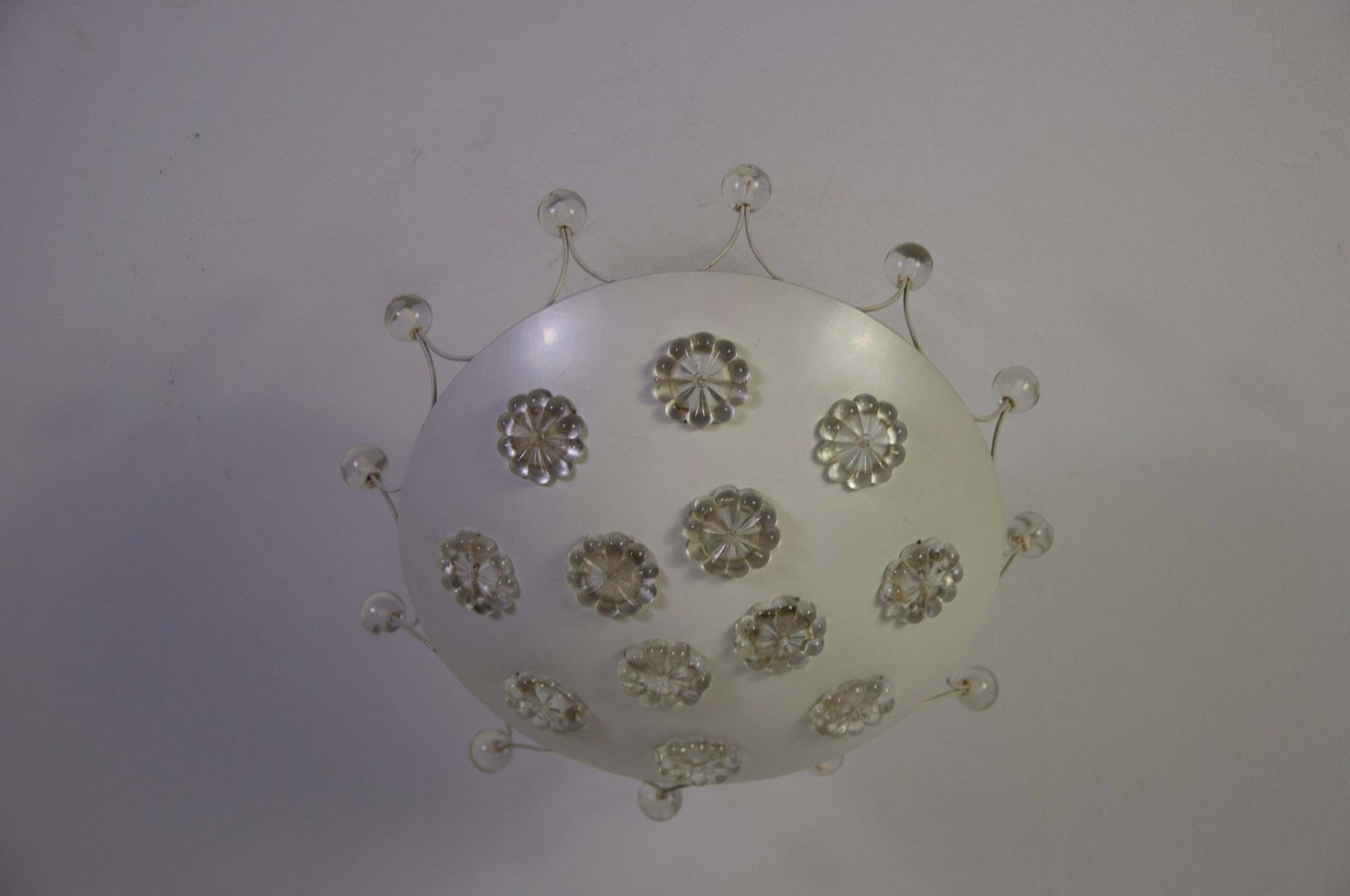 Small White Chandelier By Emil Stejnar For Rupert Nikoll, 1960s photo 607.0