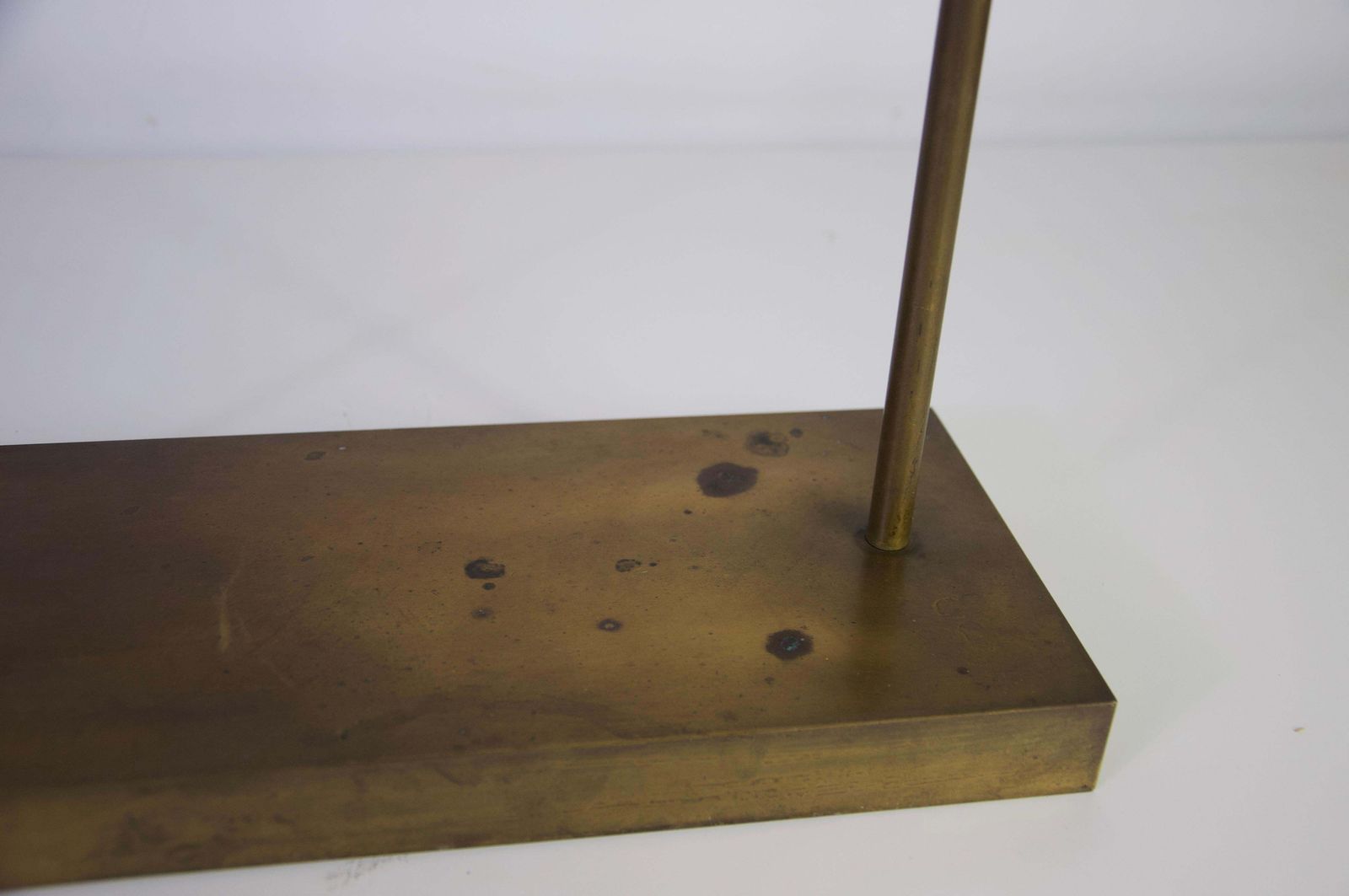 Very Heavy Mid Century Modern Brass Table Lamp, 1960s, Germany photo vinterior