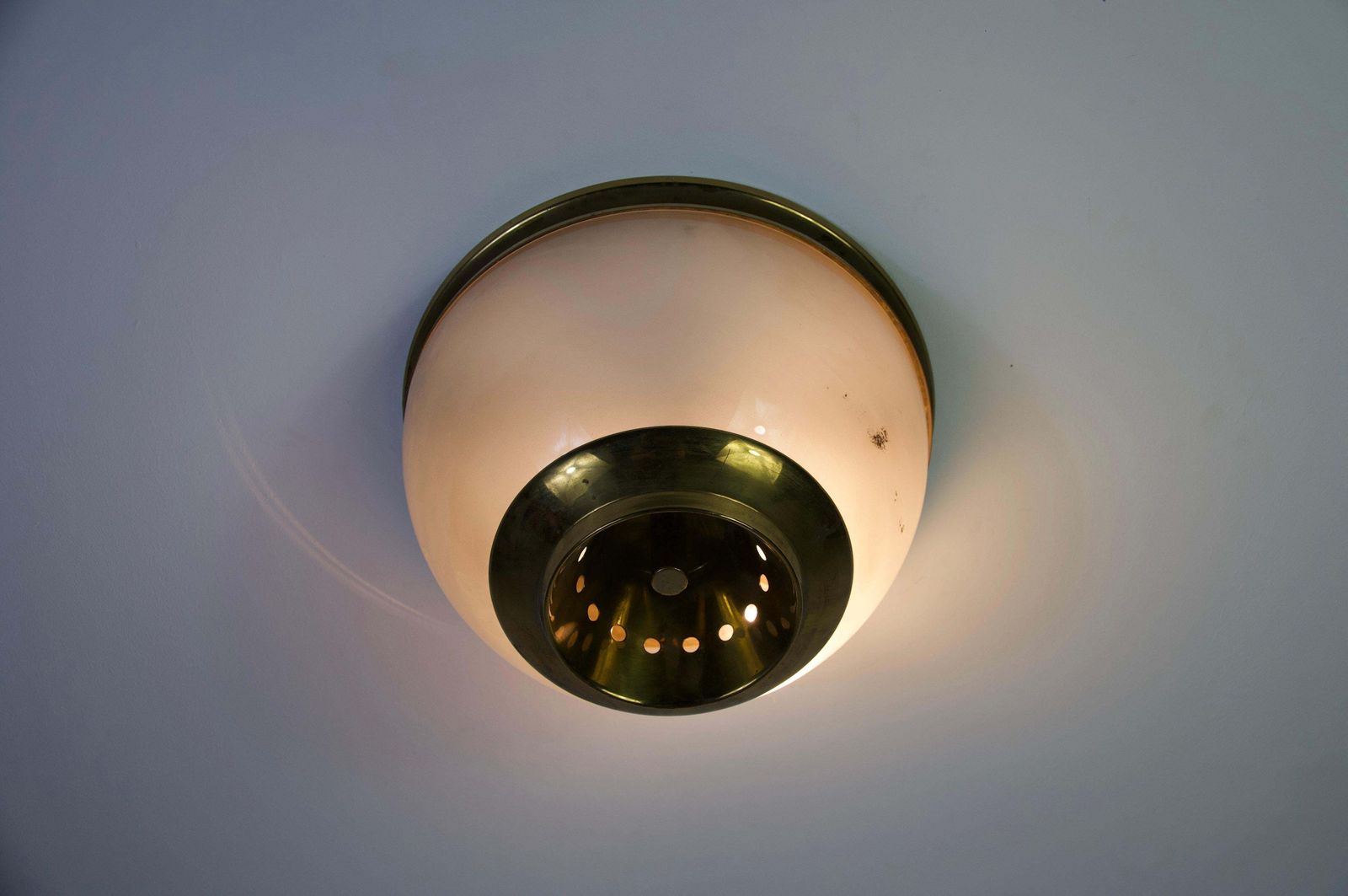 photo buy Lsp3 Brass And Glass Flush Mount By Luigi Caccia Dominioni For Azucena, 1960s