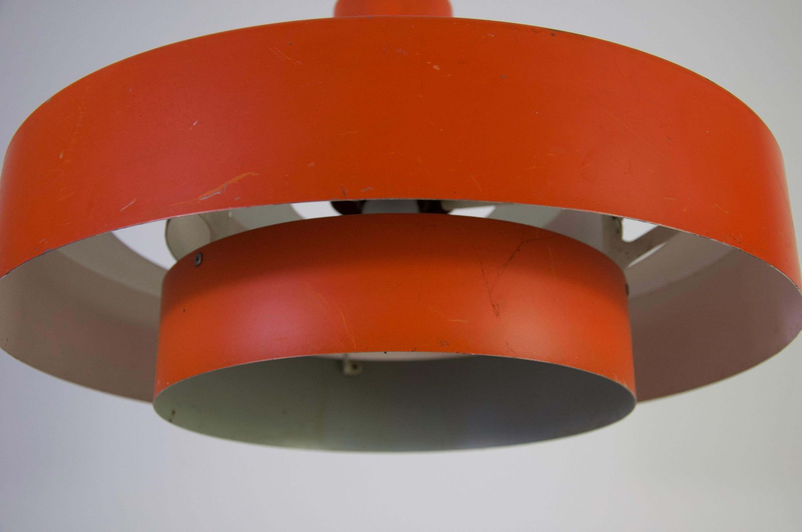 Rode "Equator" Hanglamp van Fog & Mørup, ca. jaren 1960, Denemarken photo buy