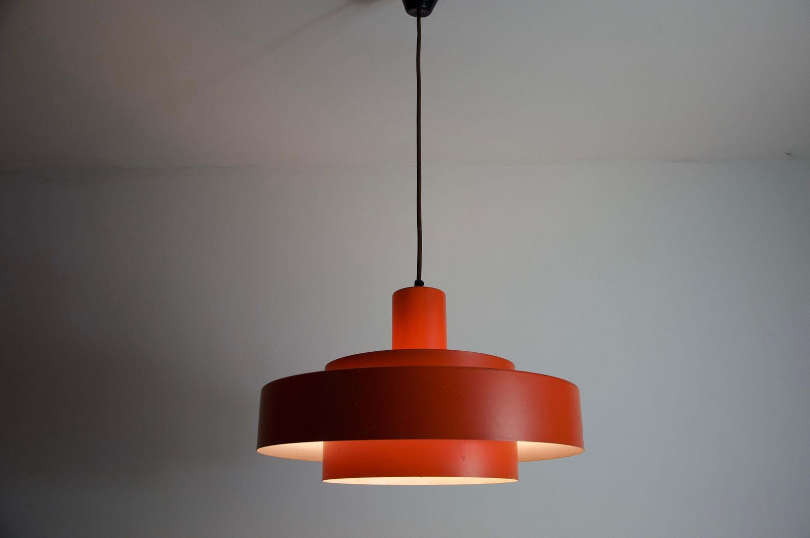 photo for sale Red "Equator" Pendant Lamp By Fog & Morup, 1960s, Denmark