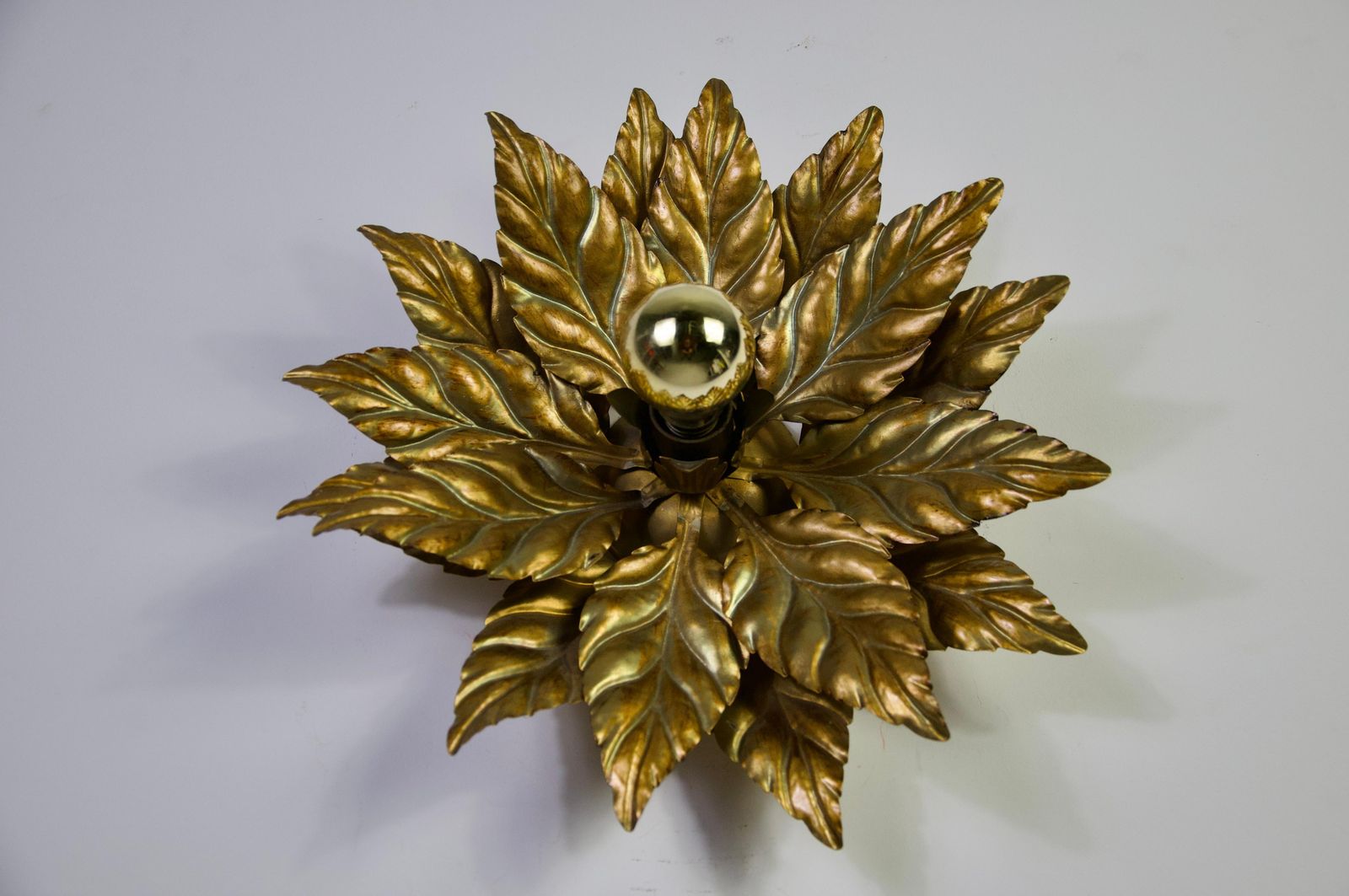 1 Van 3 Bloemvormige Wandlamp Of Plafondlamp Van Hans Kögl, Duitsland, jaren 1960 photo 972.0