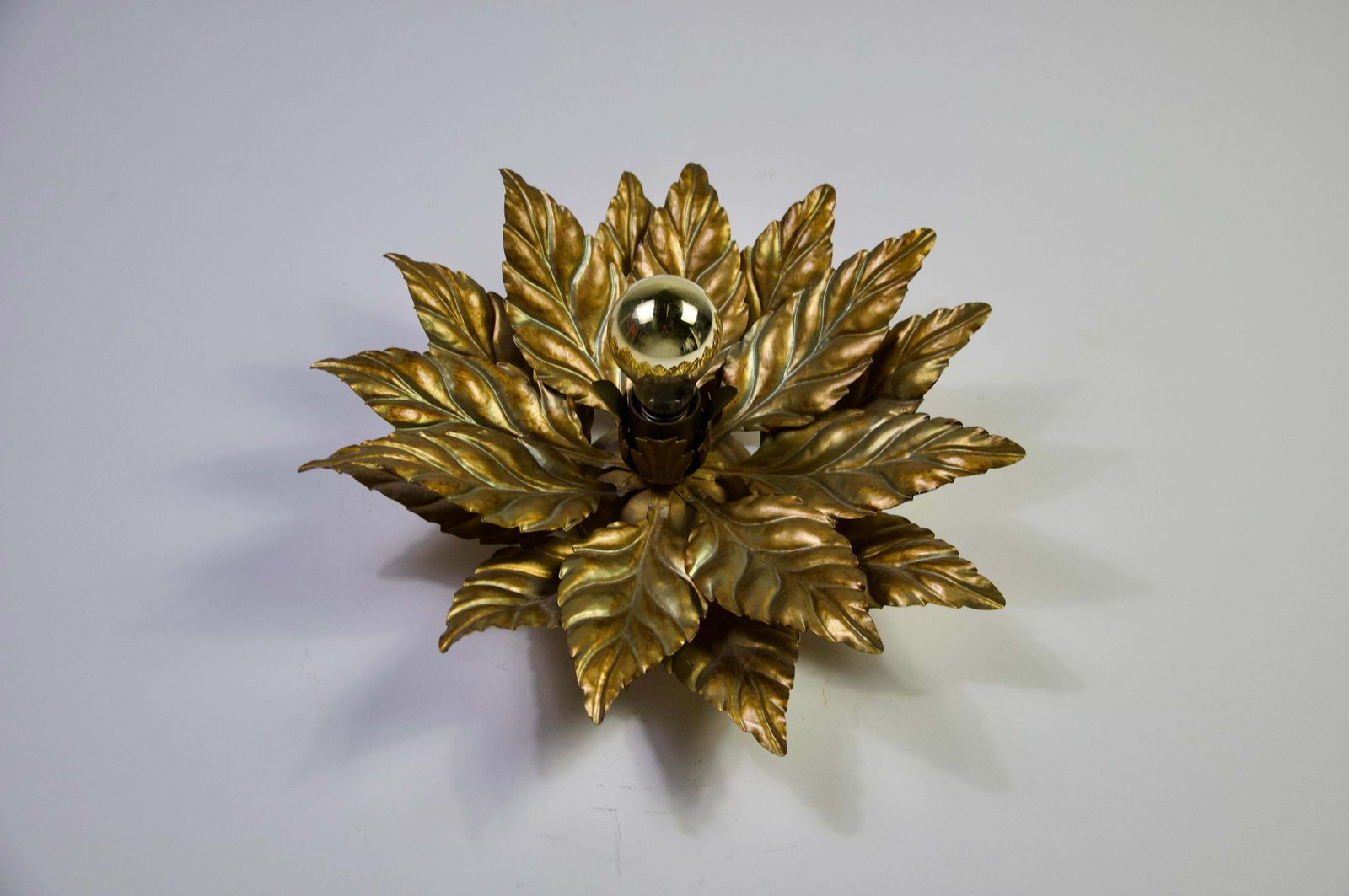 1 Van 3 Bloemvormige Wandlamp Of Plafondlamp Van Hans Kögl, Duitsland, jaren 1960 photo vinterior