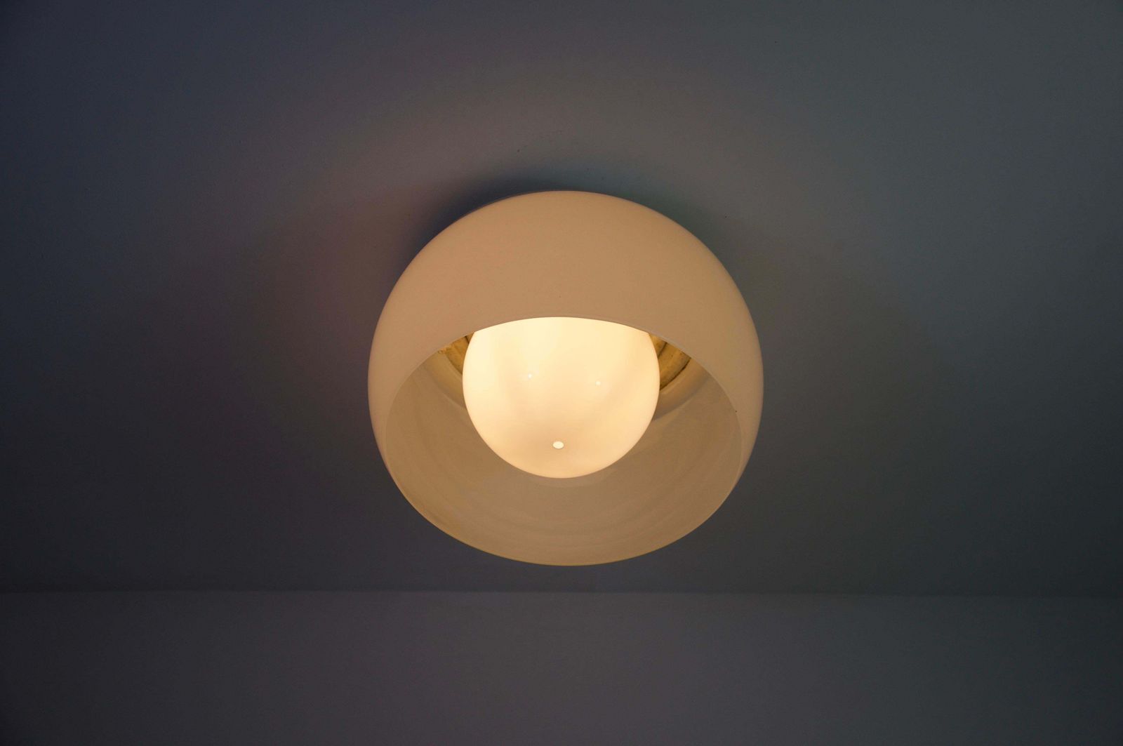photo vinterior 'Omega' Flush Mount By Vico Magistretti For Artemide, Italy, 1960