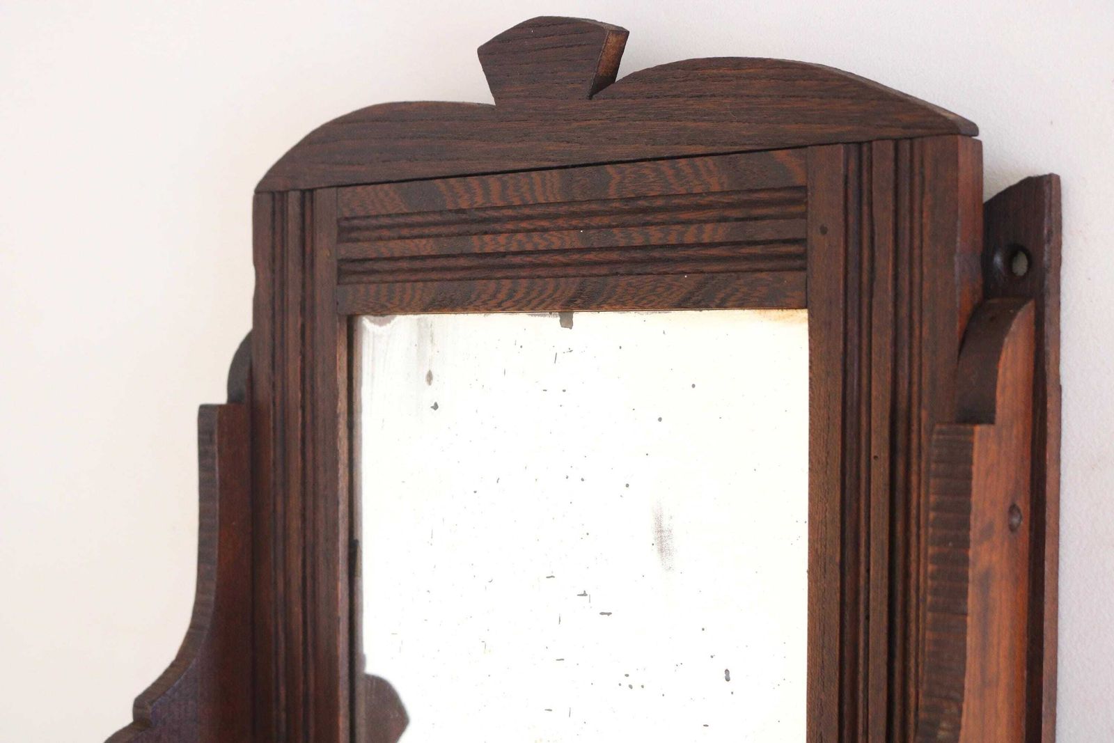 Antieke Eiken Gangspiegels Met Lades & Haken – Wandorganizer Voor De Gang photo Meubels