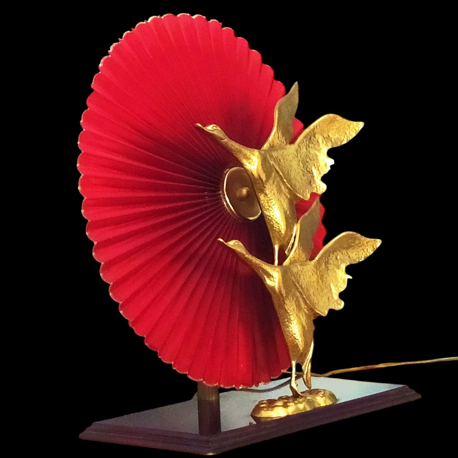 photo furniture 1970's Lanciotto Galeotti Geese In Flight Table Lamp.