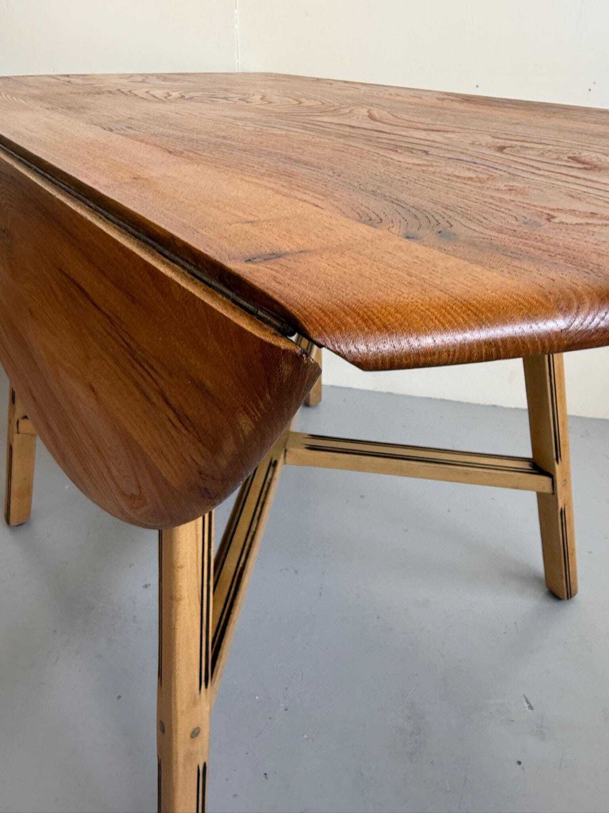 Ercol 'Colonial' Drop Leaf Dining Table Model 377 Mid Century Modern photo 495.0
