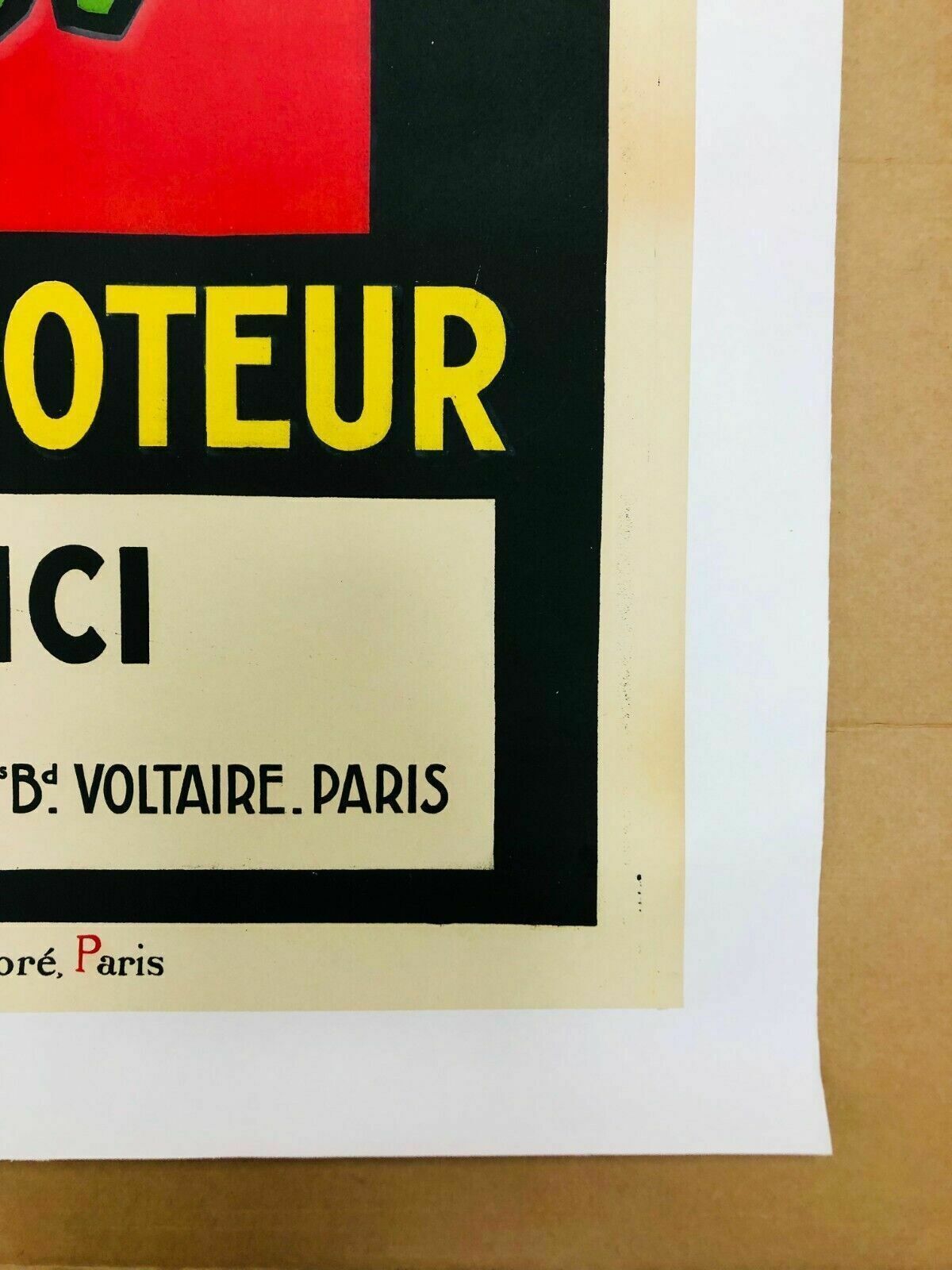 photo furniture Rouffé, C.A. 1930s   La Bougie Colin   Original Vintage Poster Linen Backed On Canvas