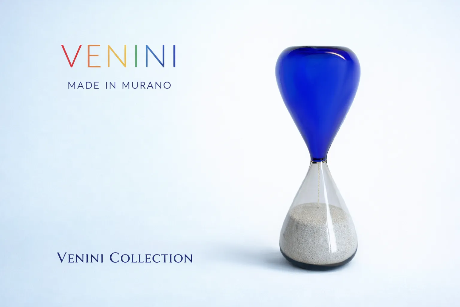photo furniture Venini Hourglass   Murano Glass   Fulvio Bianconi   Blue / Rose'