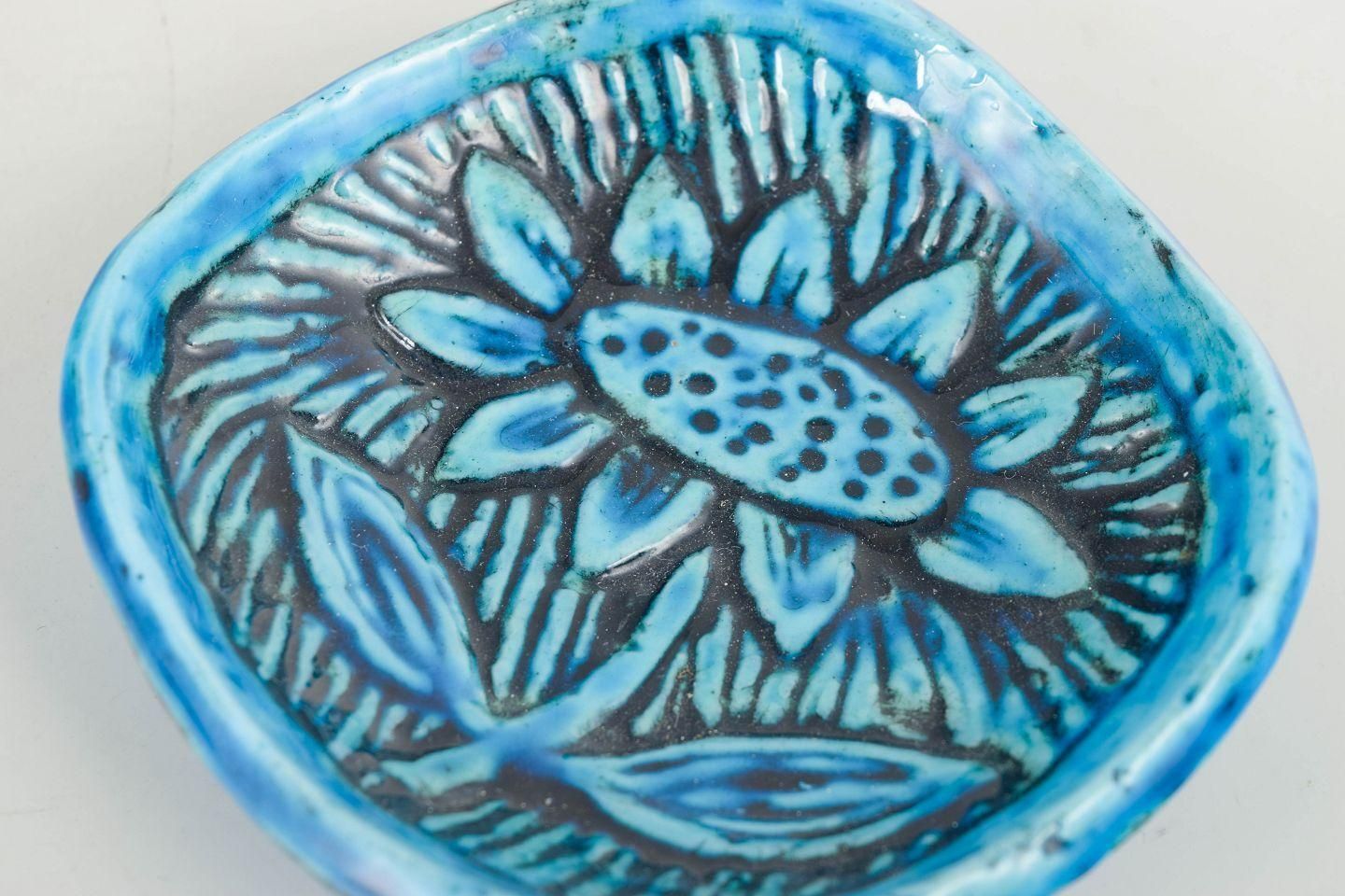 Petite coupelle en céramique Gunnar Nylund pour Rörstrand, glaçure bleu turquoise. photo furniture