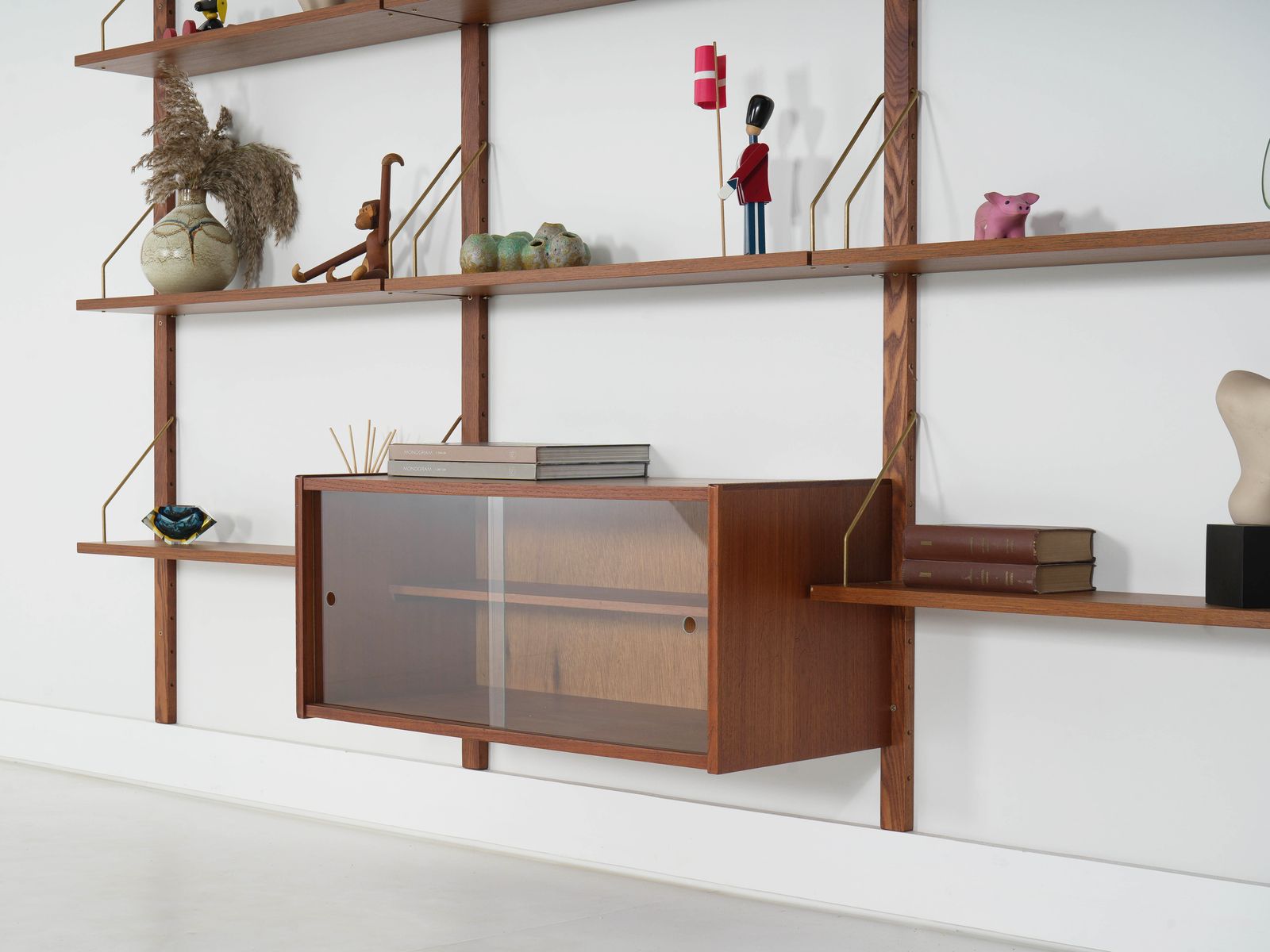 Teakhouten modulaire kast, Deens design, jaren 1960, gemaakt in Denemarken photo Meubels