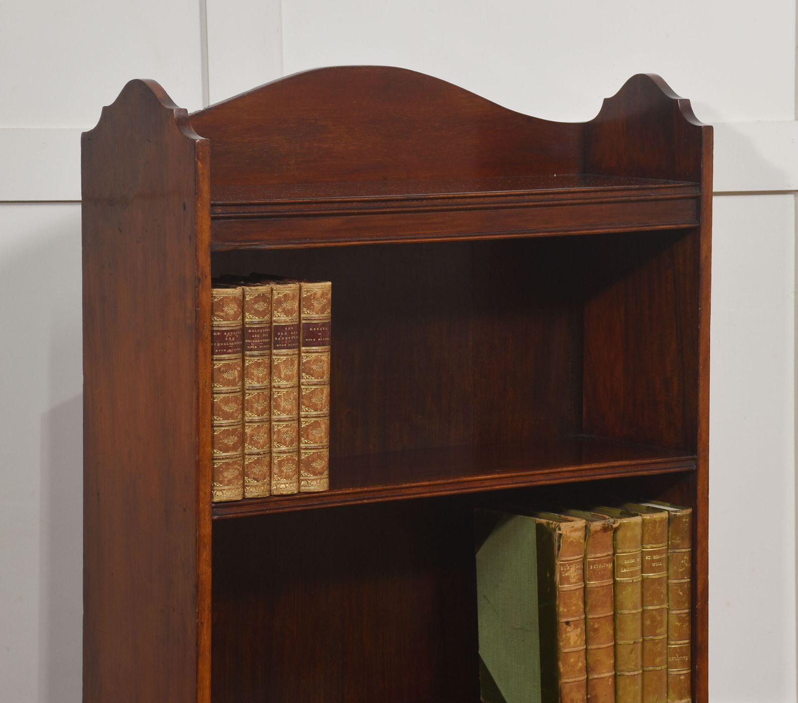 Georgian Style Mahogany Open Bookcase photo vintage