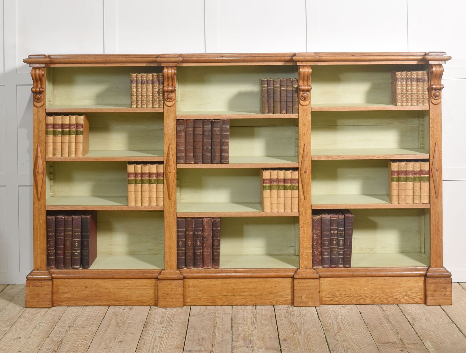 Large 19th Century Oak Open Bookcase photo furniture