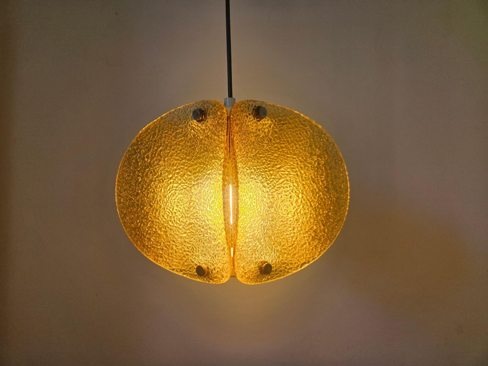 photo buy Very Rare Midcentury Glass Pendant, Germany, 1960s
