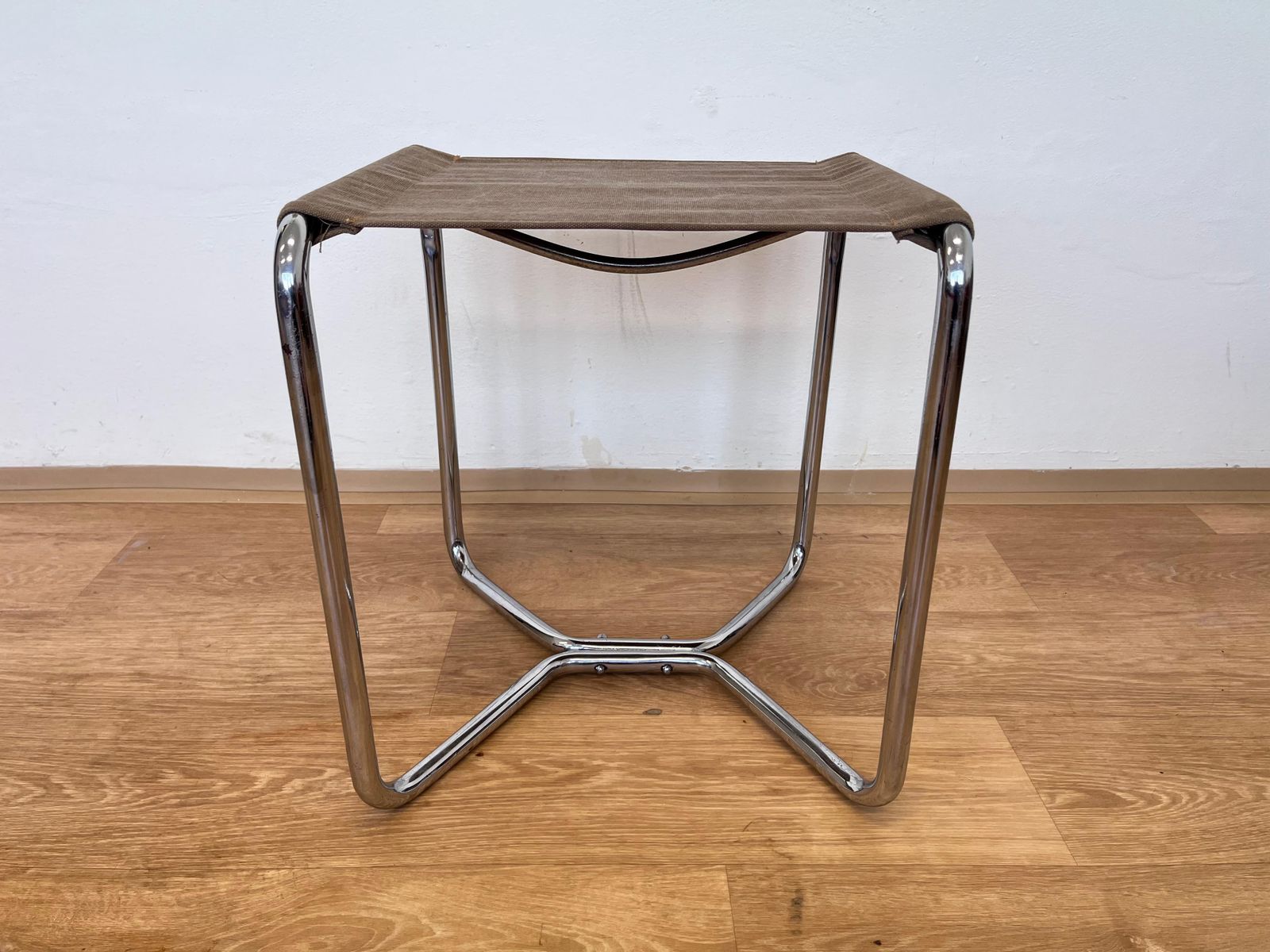 Chromen buisframe Bauhaus kruk Thonet B8 naar voorbeeld van Marcel Breuer, 1930 photo for sale