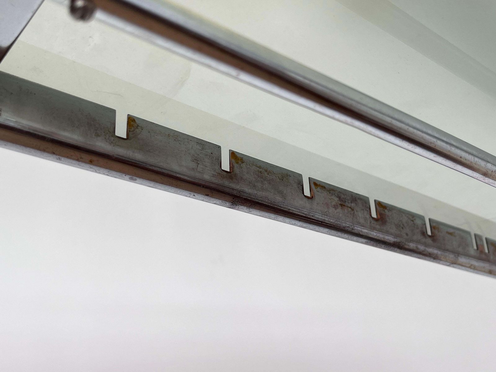photo vintage Lustre Bauhaus XXL en chrome, design, années 1940, Tchécoslovaquie