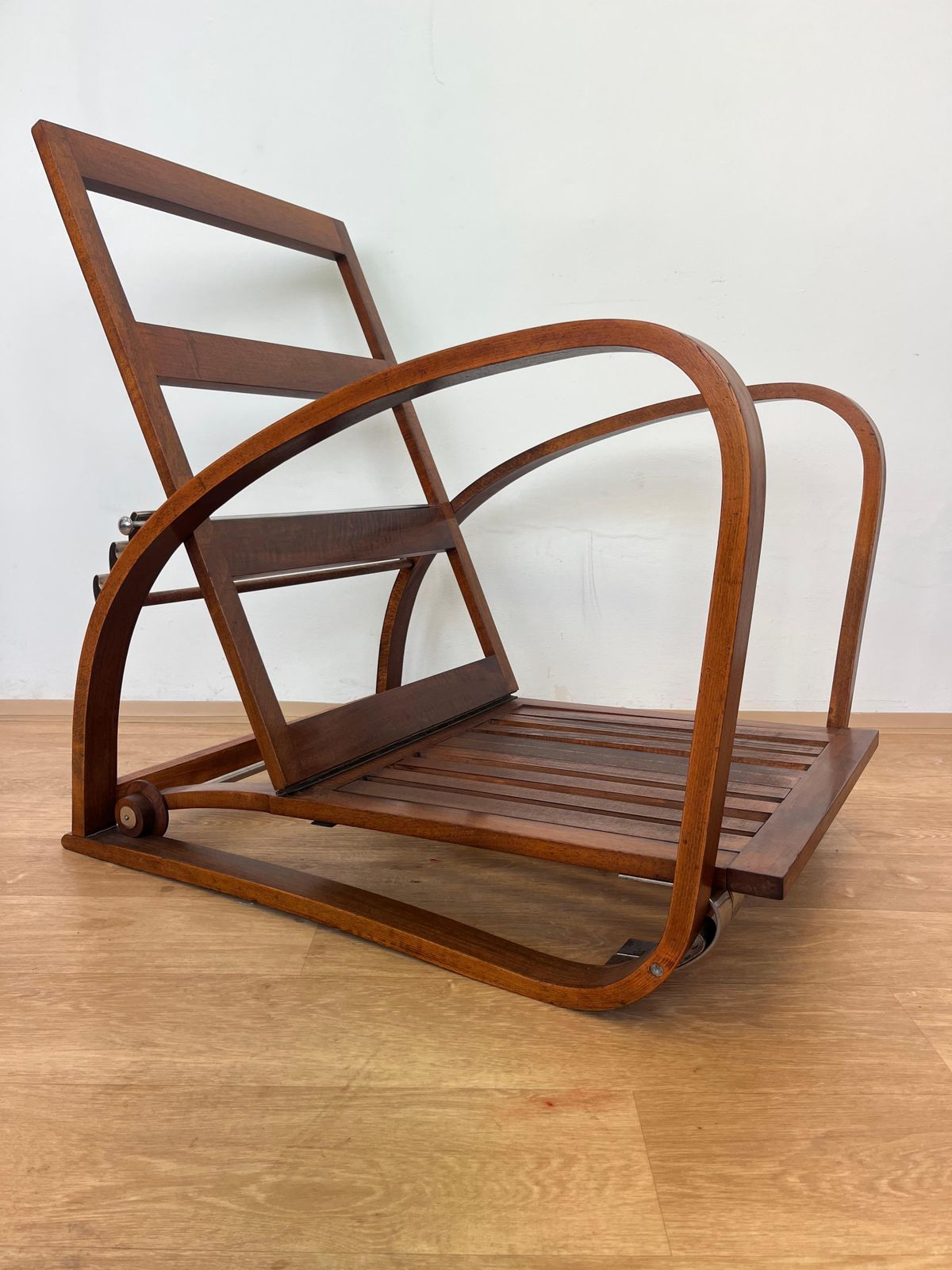 Zeer zeldzame verstelbare fauteuil H 74 van Jindřich Halabala voor UP Závody, jaren 1930 photo buy