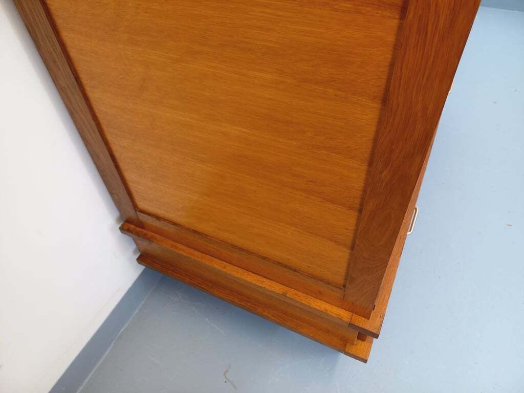 photo vintage Wardrobe With Two Oak Doors 3, 1960s